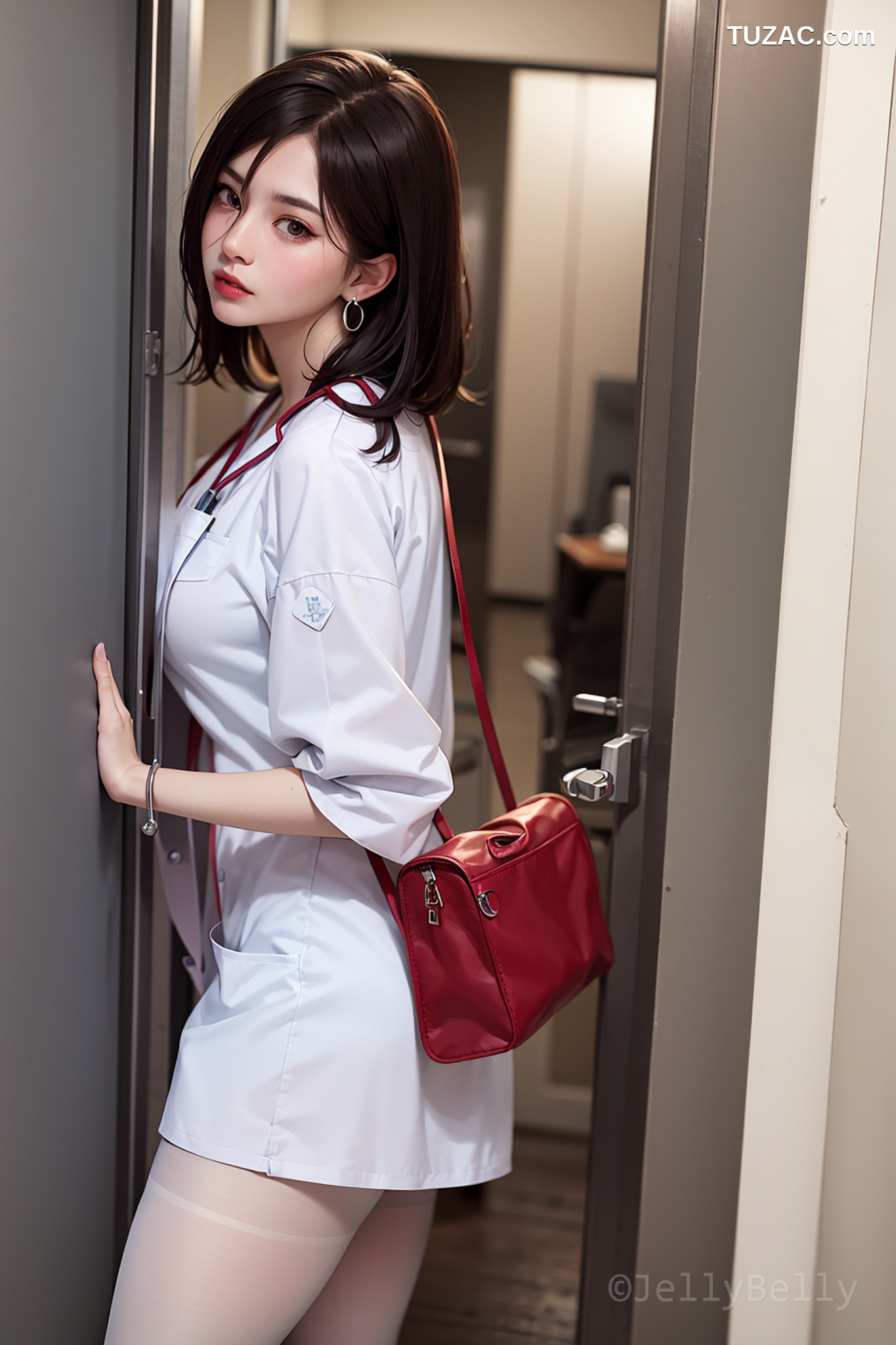 AI美女-18禁-医院里的漂亮女医生-黑色短发