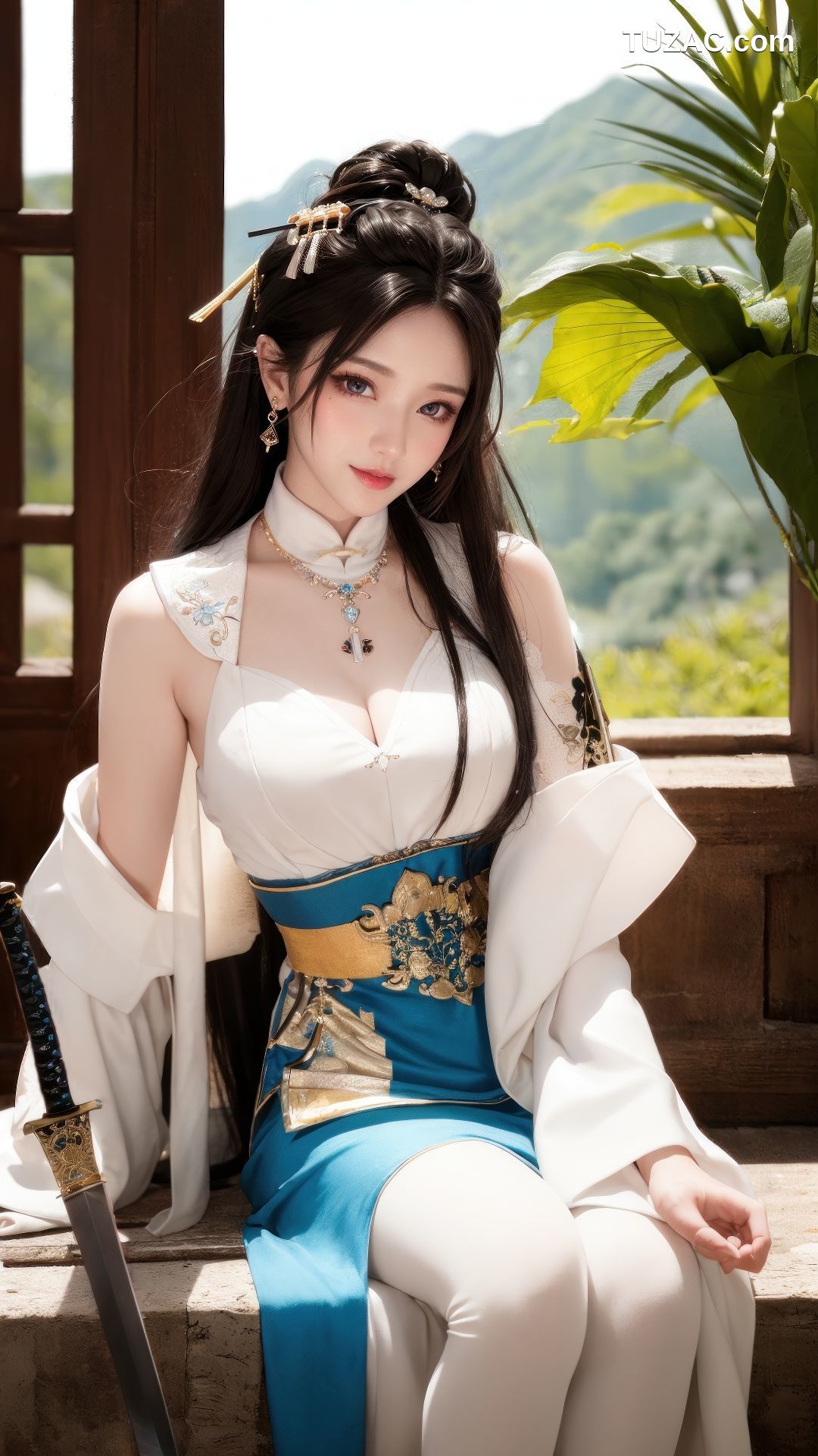 AI美女-古装侠女