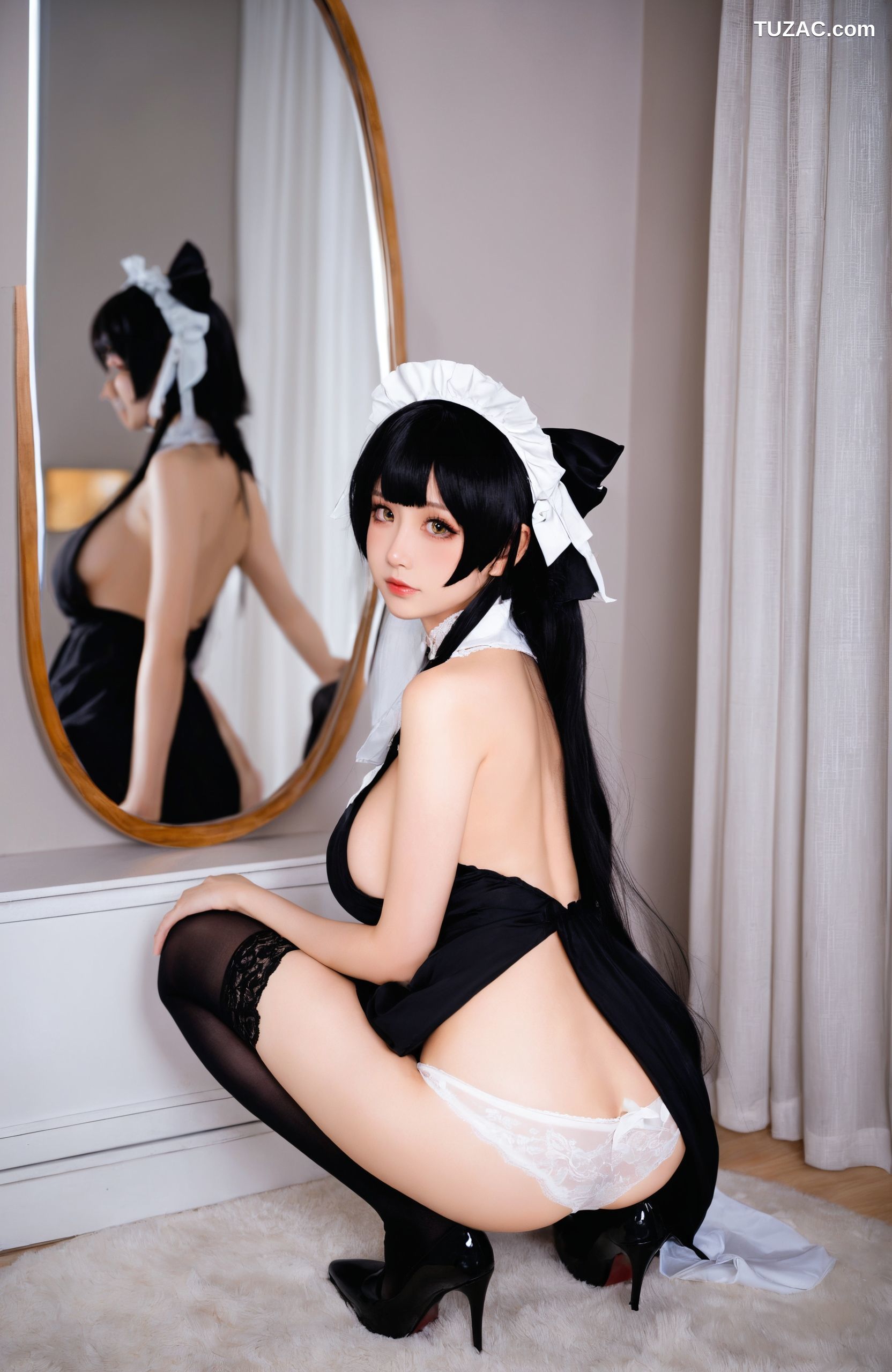AI美女-拟实-女仆-黑白蕾丝-18禁