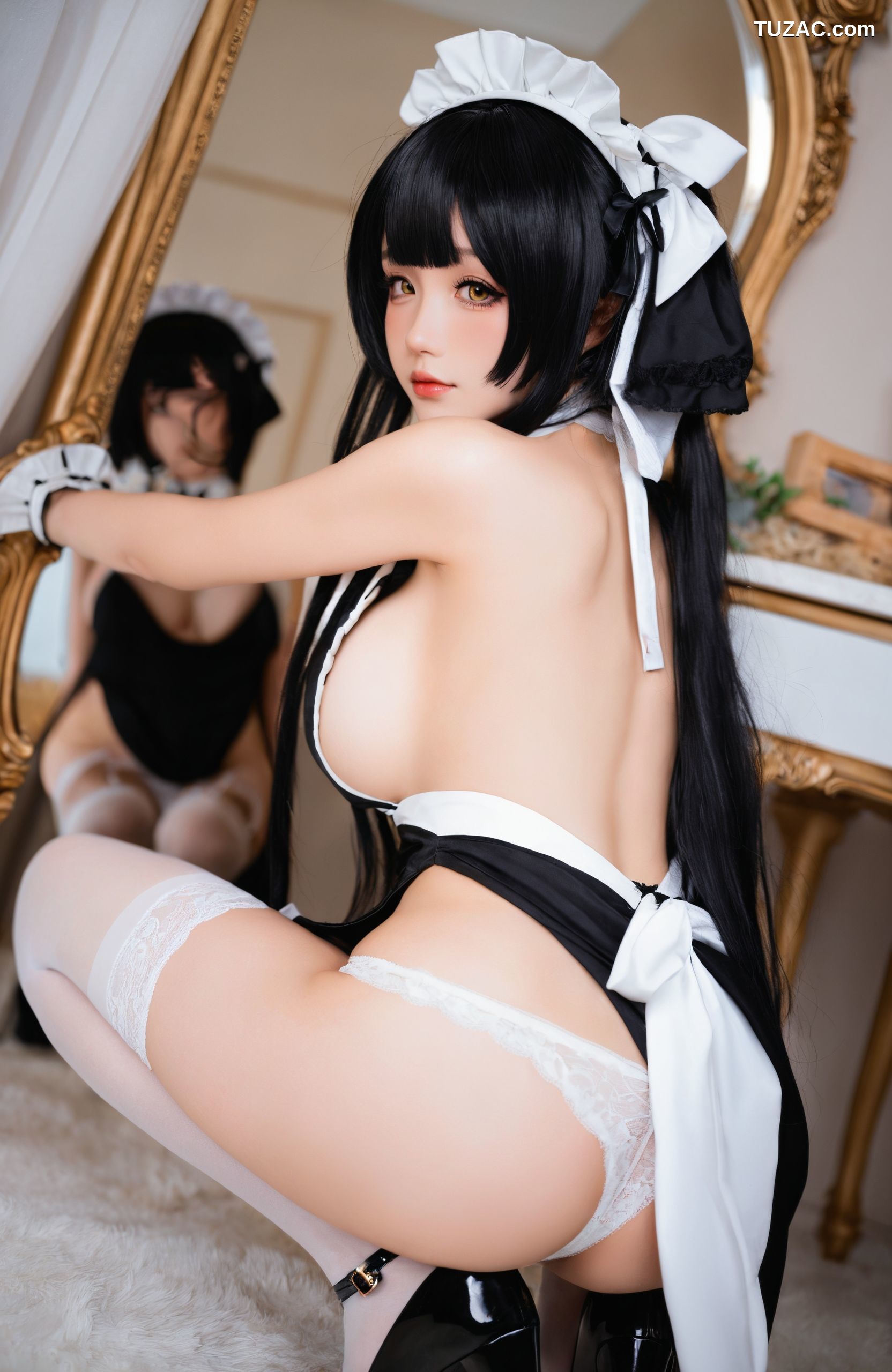 AI美女-拟实-女仆-黑白蕾丝-18禁