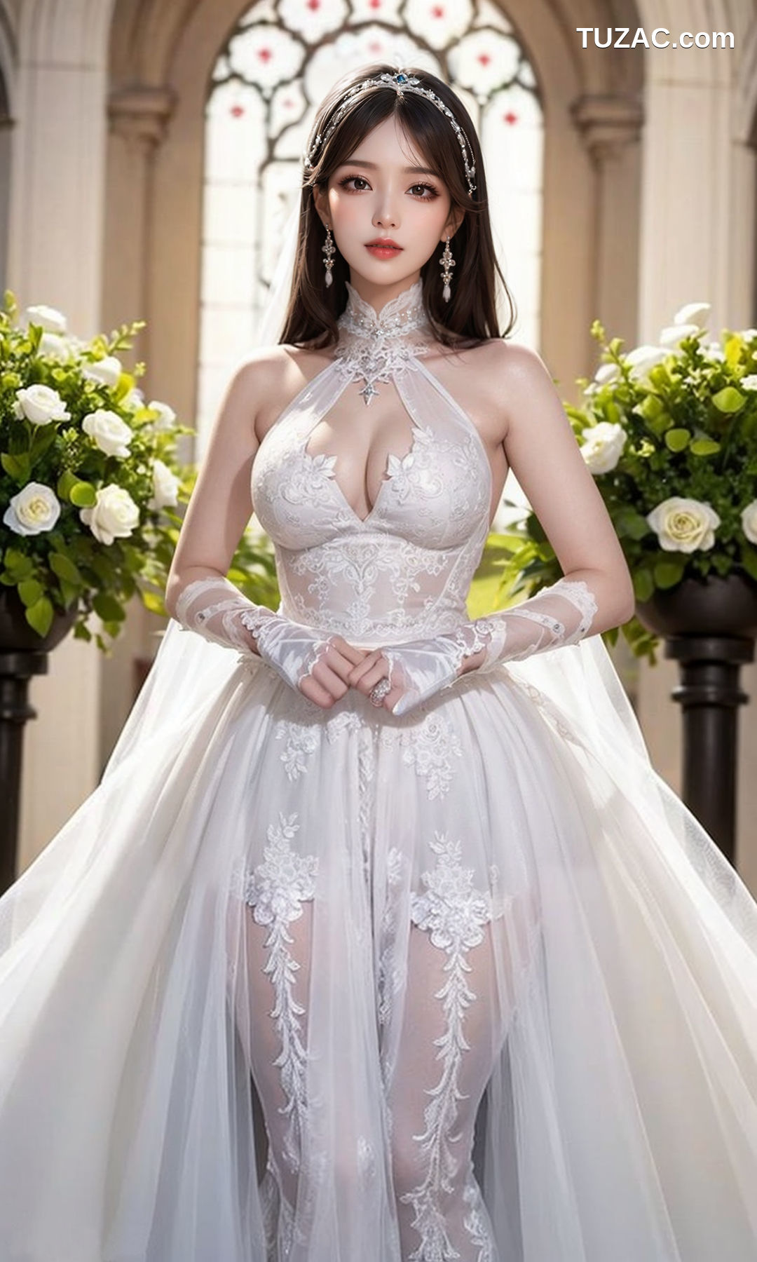AI美女-白色婚纱-纯净版