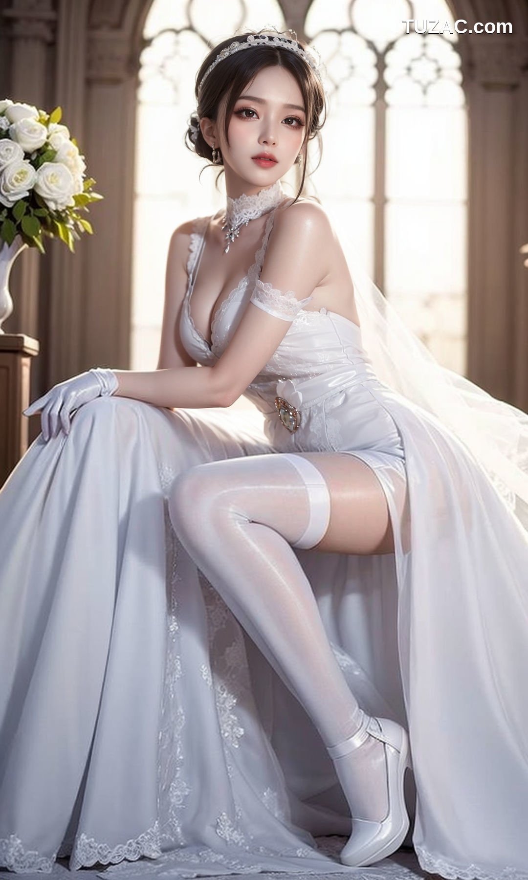 AI美女-白色婚纱-纯净版