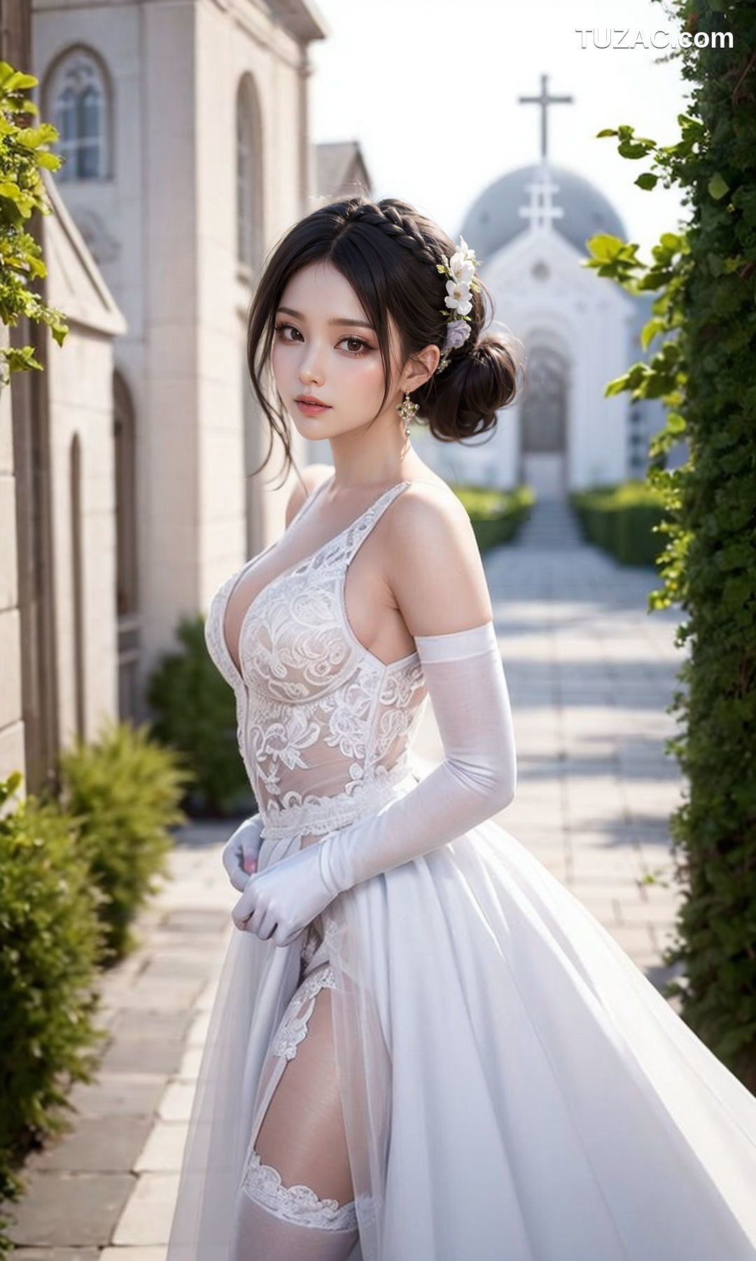 AI美女-白色婚纱-纯净版