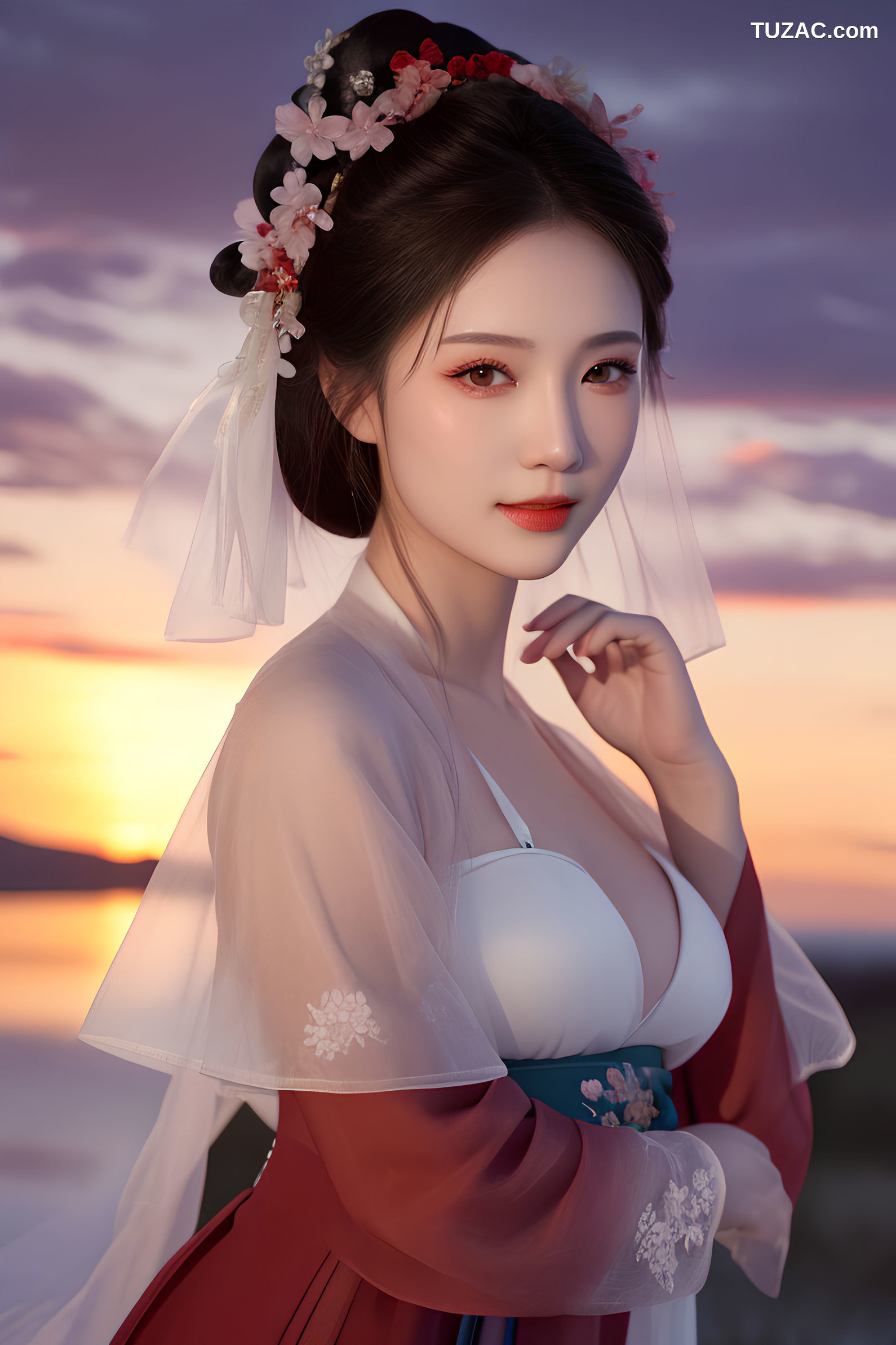 AI美女-红衣仙子