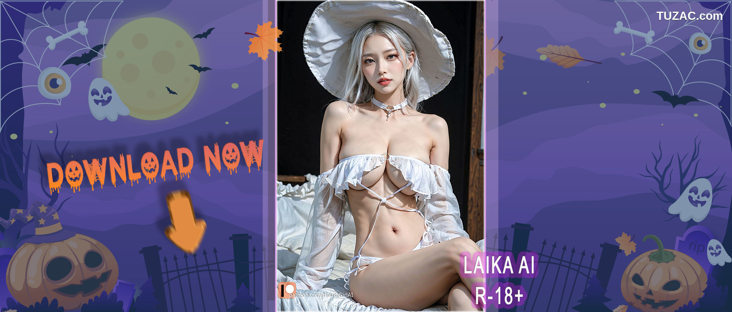AI美女-银发公主小妹