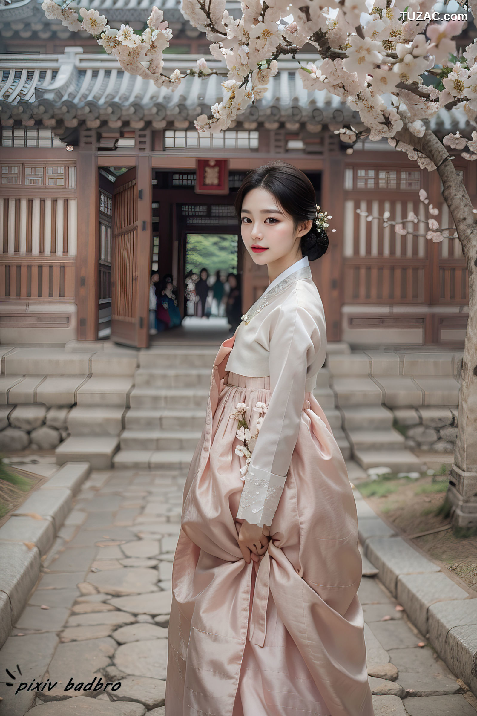 AI美女-韩服-宫殿-露出-自慰-卷1-Hanbok-Palace-boobs-dildo-BadBro