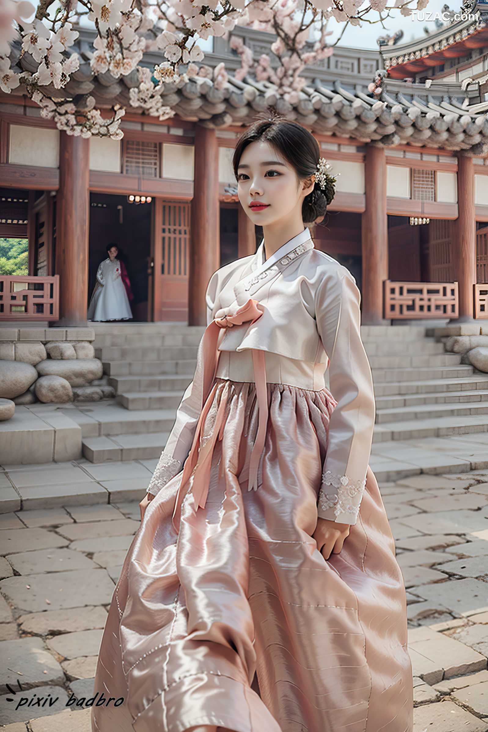 AI美女-韩服-宫殿-露出-自慰-卷1-Hanbok-Palace-boobs-dildo-BadBro