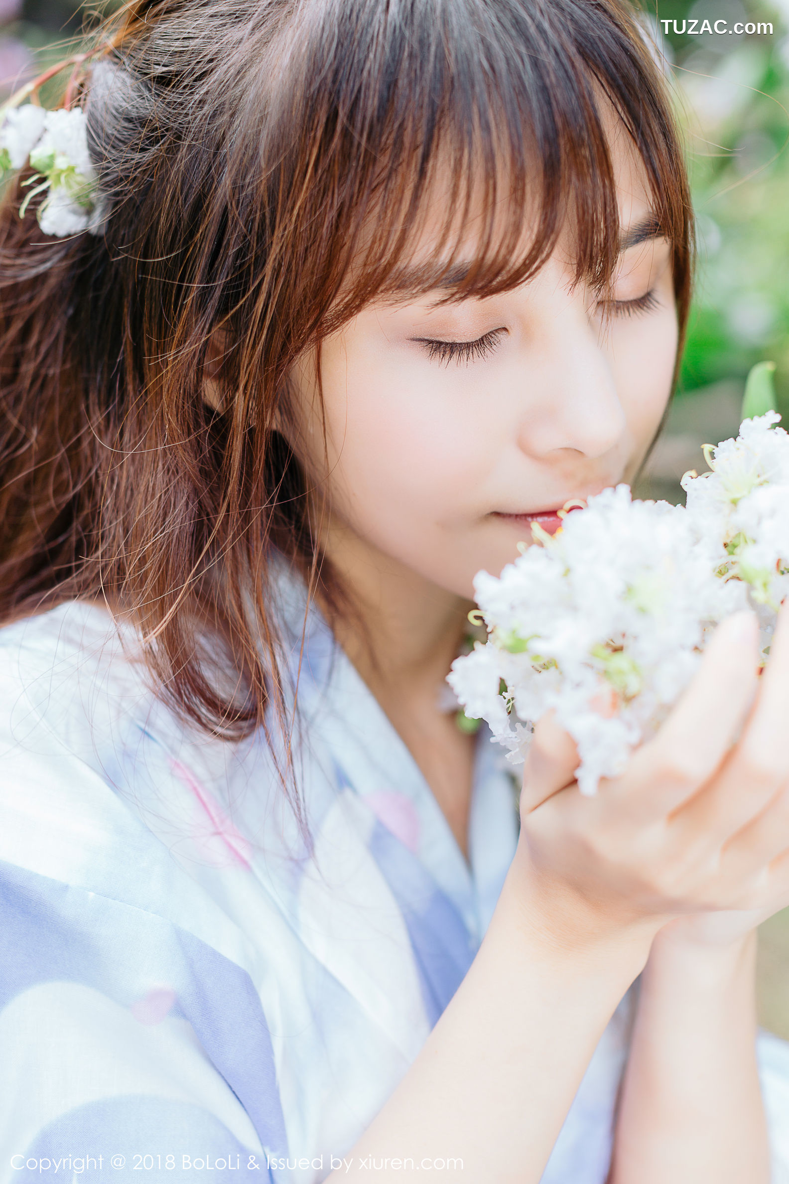 BoLoli波萝社-Vol.118-夏美酱-和服绿树公园