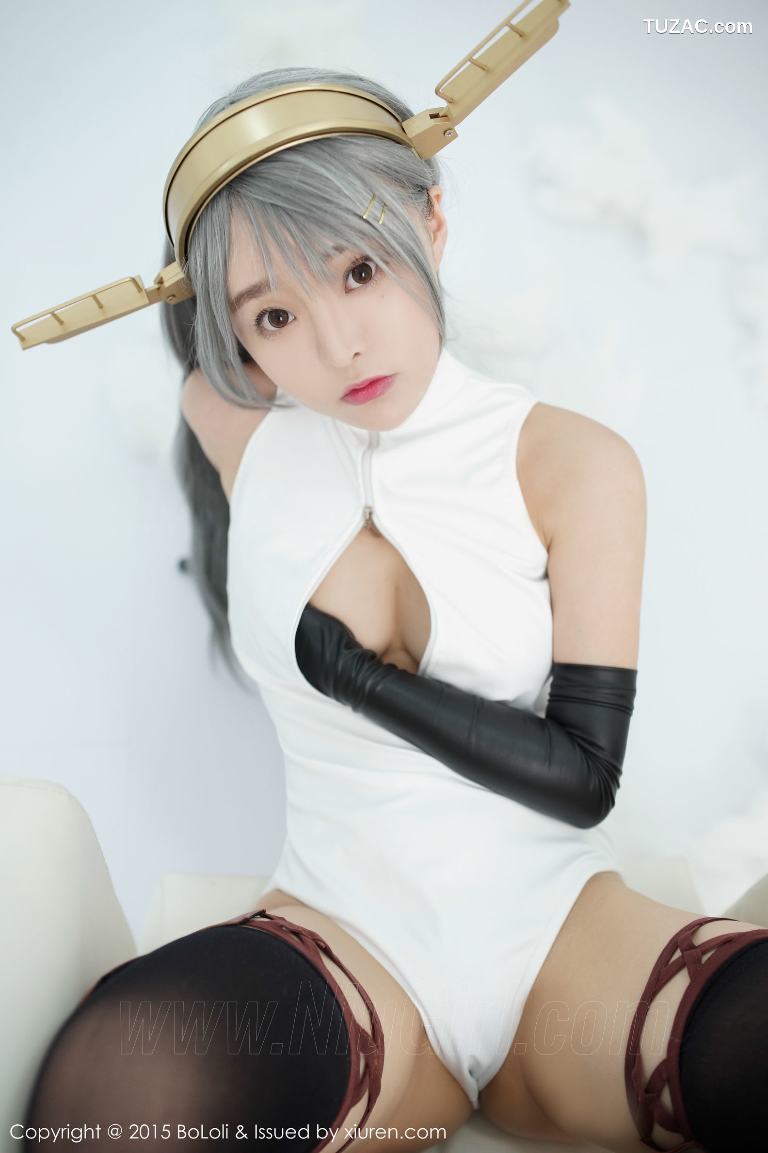 BoLoli波萝社-vol.034-柳侑绮sevenbaby-舰娘collection榛名cos-开胸泳衣版