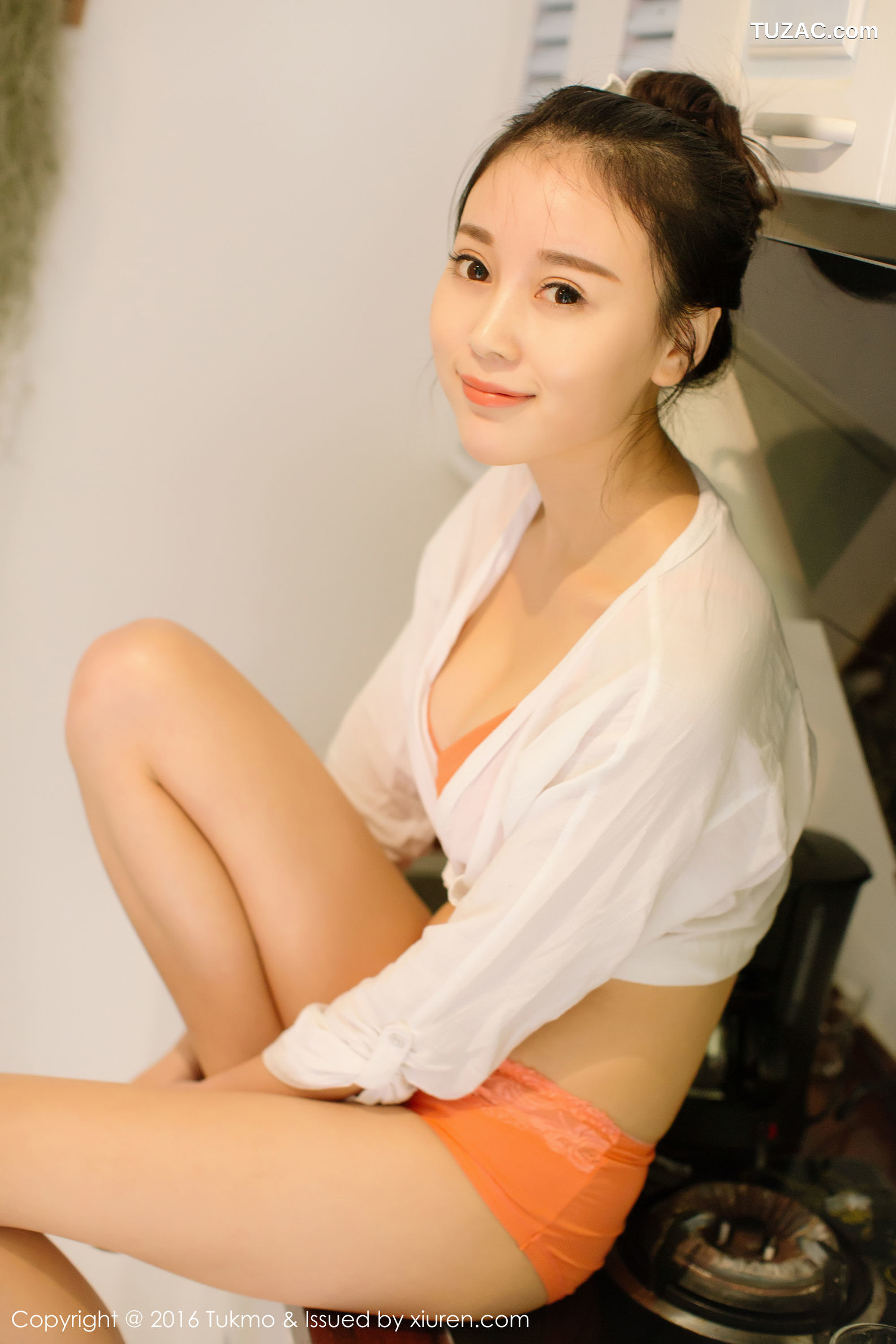 兔几盟-091-赵小米Kitty《居家吊带泳装-浴巾系列》-Tukmo