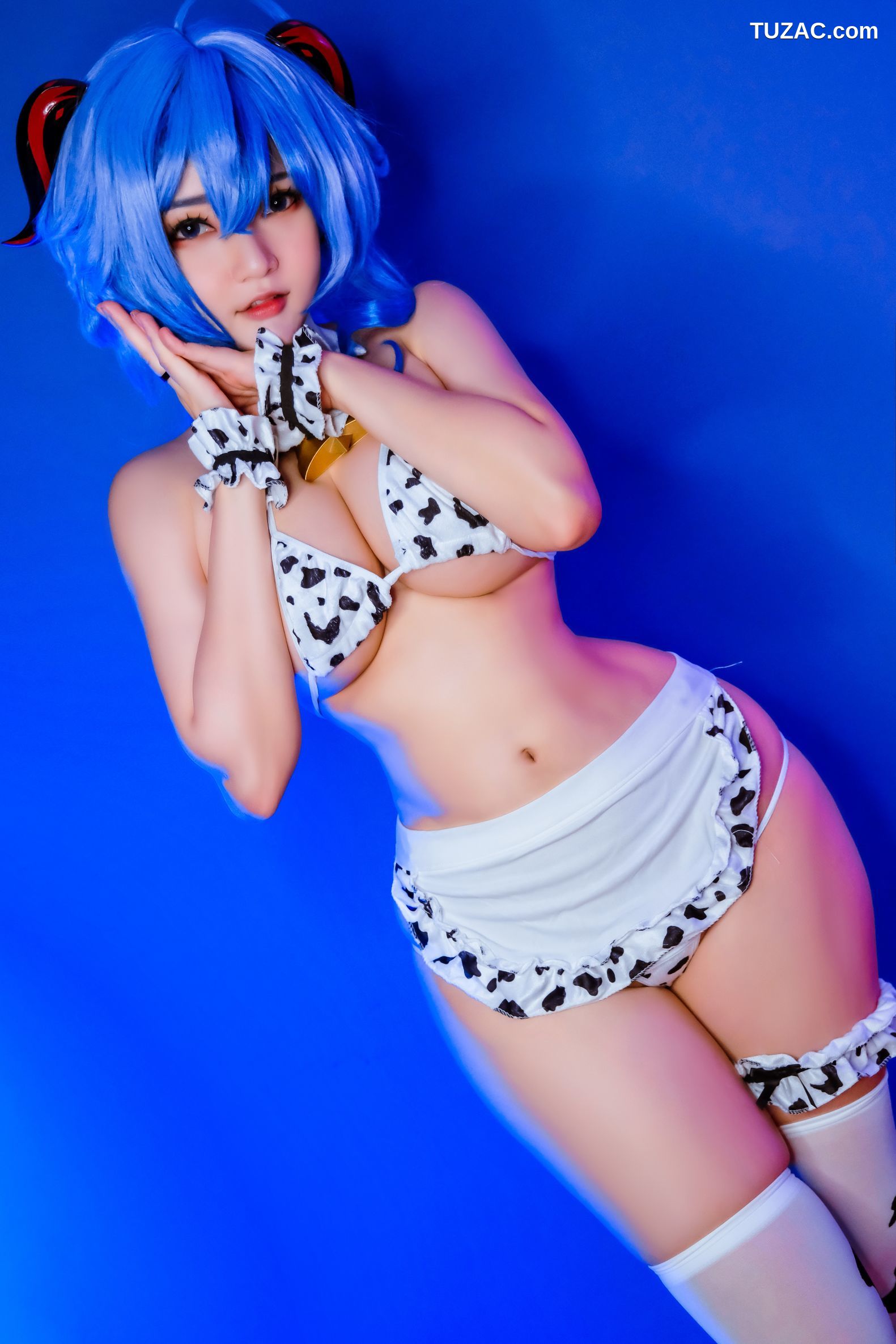 Potato-Godzilla-Ganyu-Cow-Bikini-甘雨奶牛比基尼