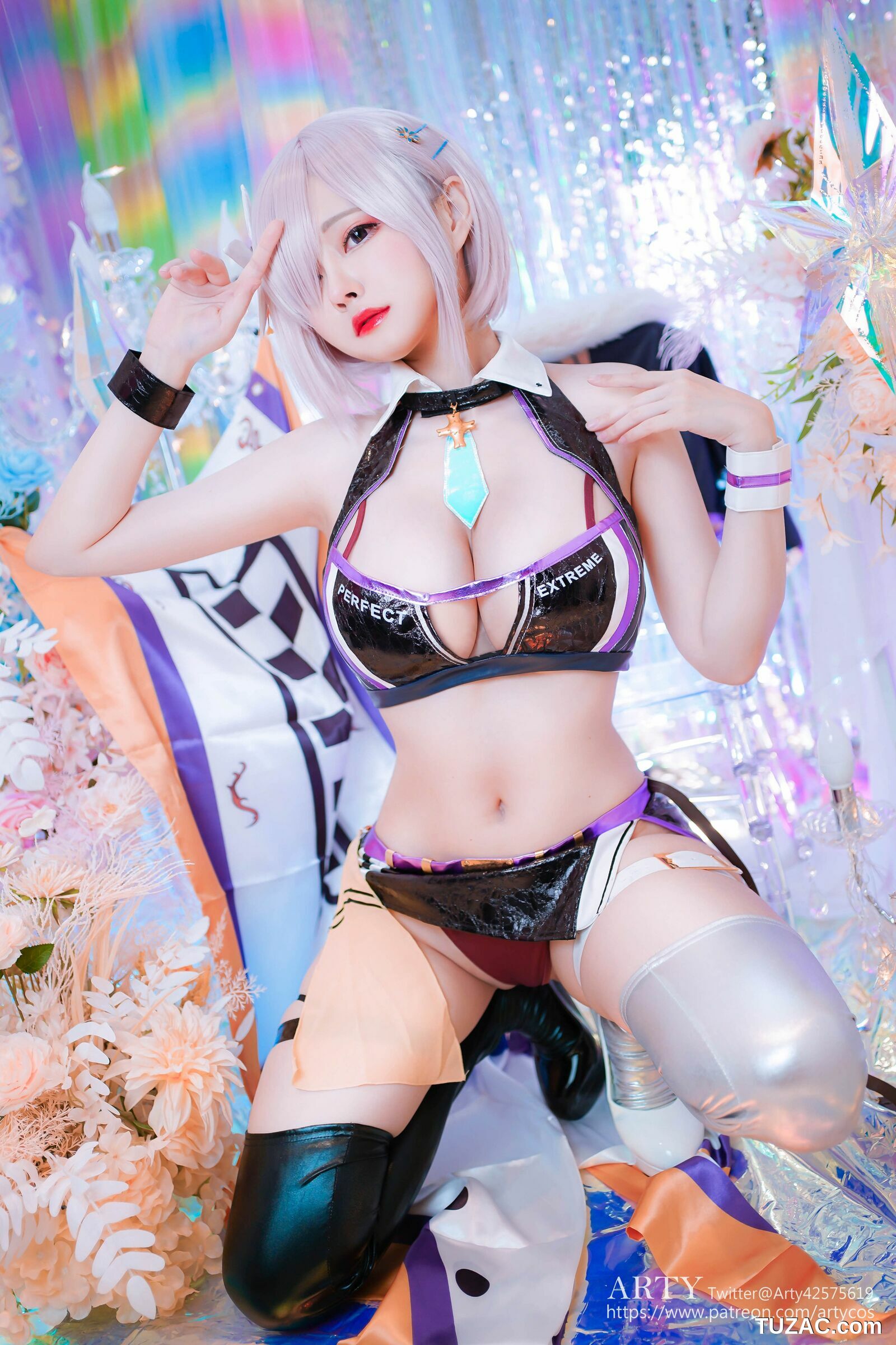 Arty亚缇-Arty-Huang-cosplay-Mashu-赛车手制服