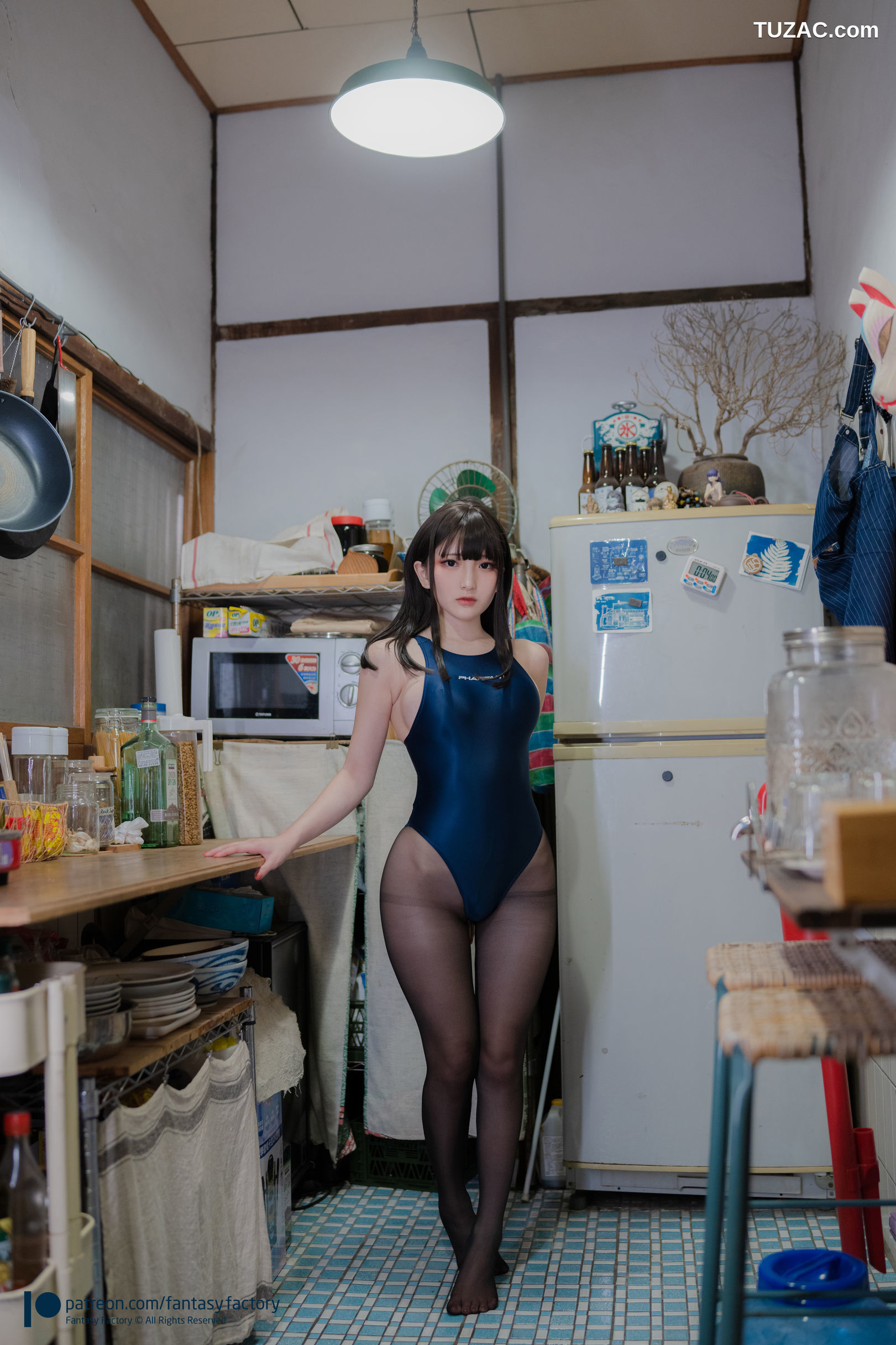 Fantasy-Factory-小丁Ding《Kitchen-competitive-swimwear》-厨娘泳装-2021.08