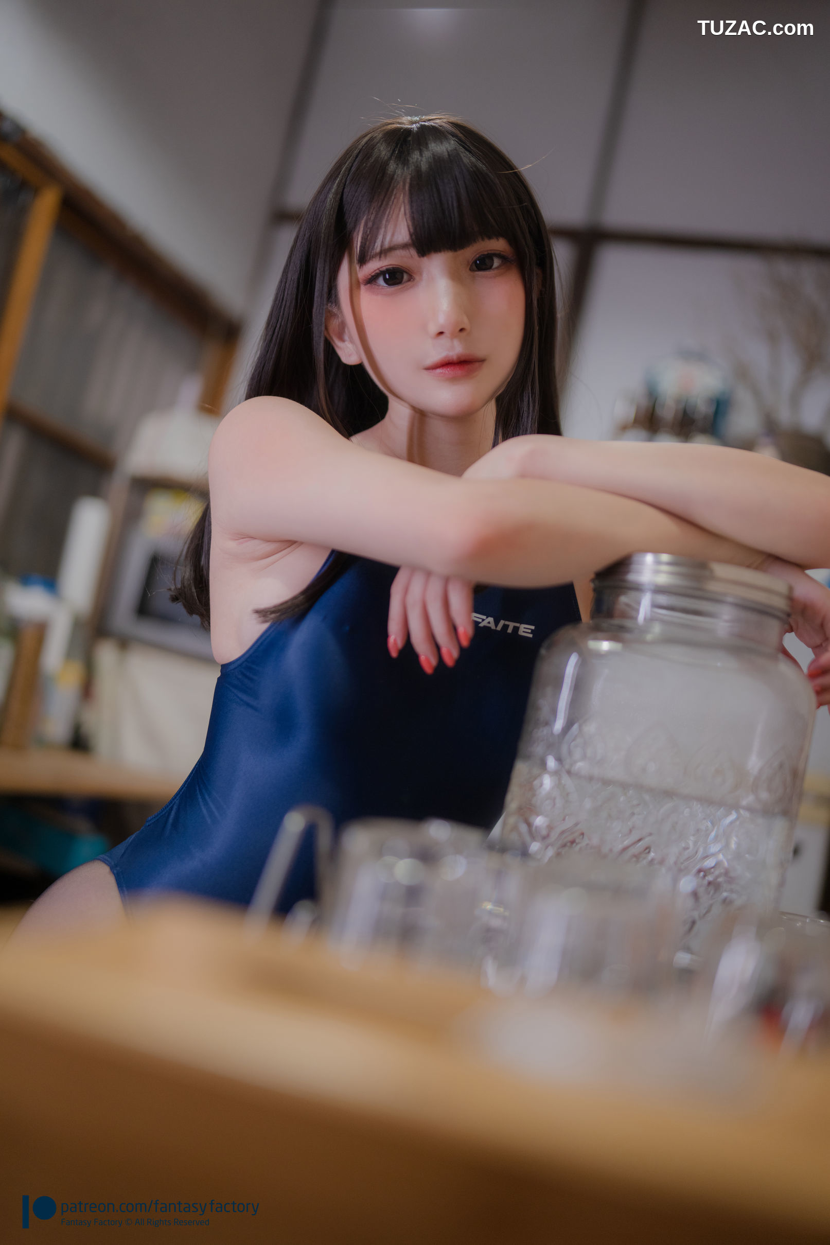 Fantasy-Factory-小丁Ding《Kitchen-competitive-swimwear》-厨娘泳装-2021.08