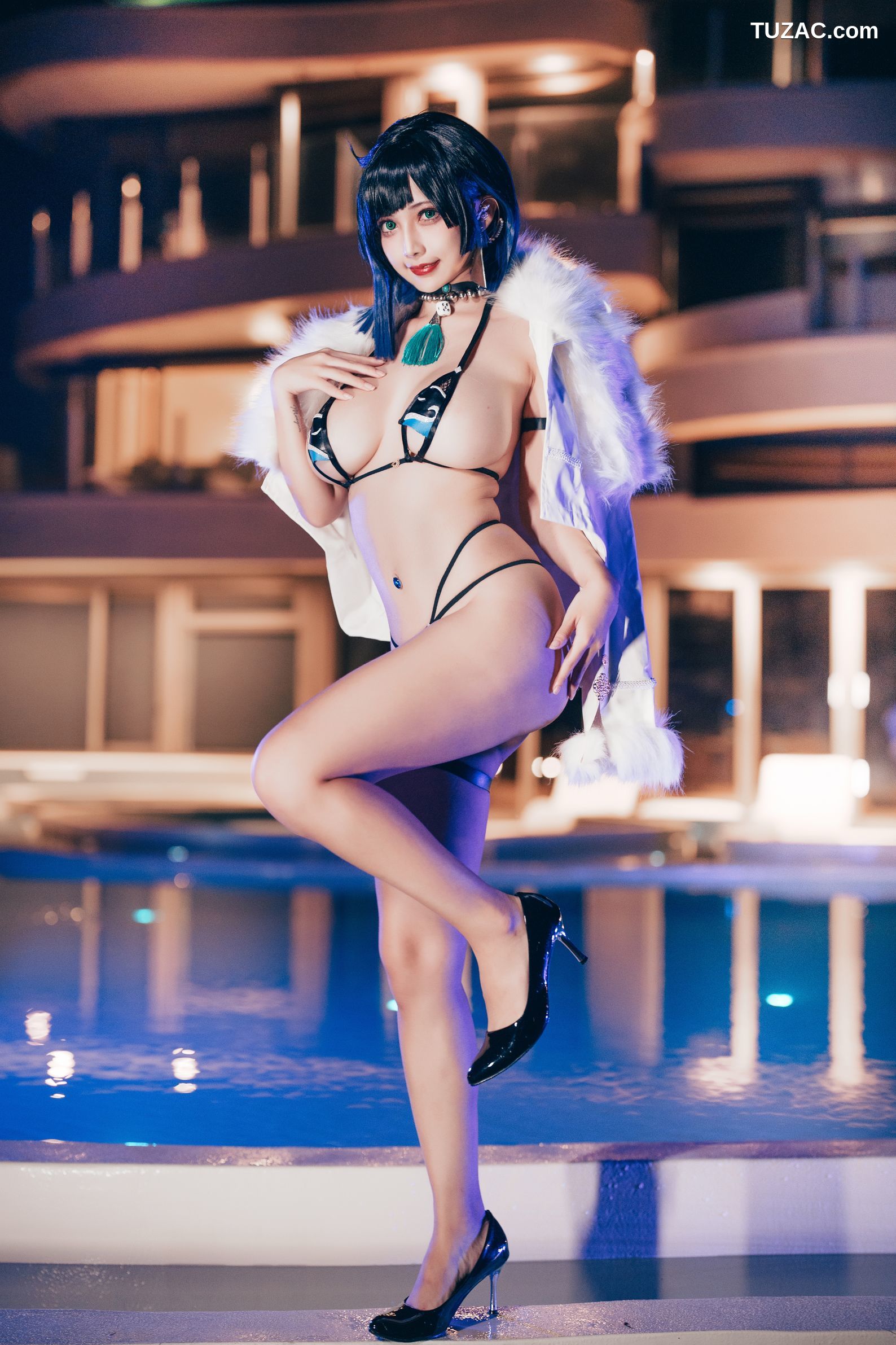 沖田凛花-Okita-Rinka-夜阑-Yelan-Swimsuit