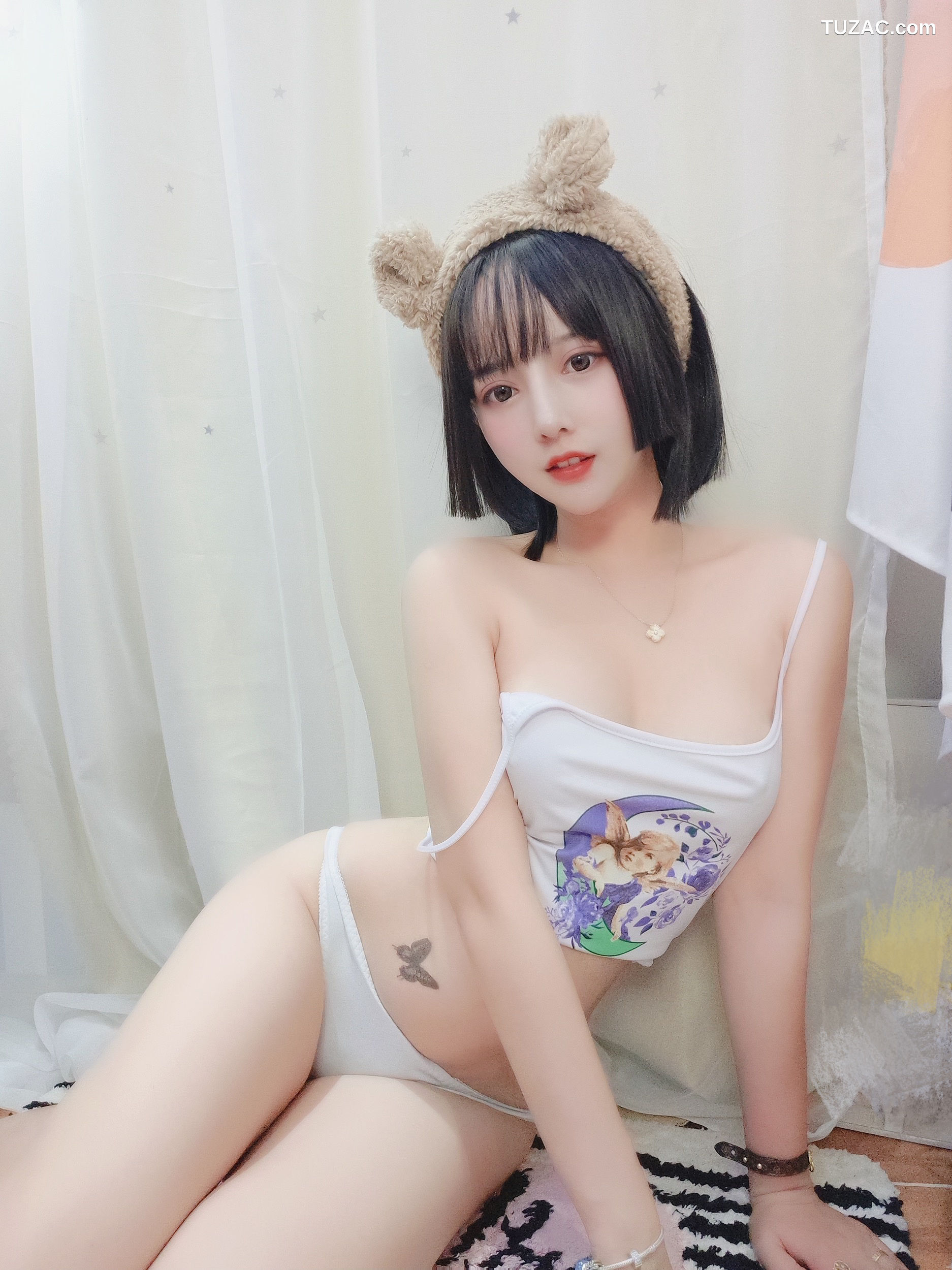 过期米线线喵-吊带白色