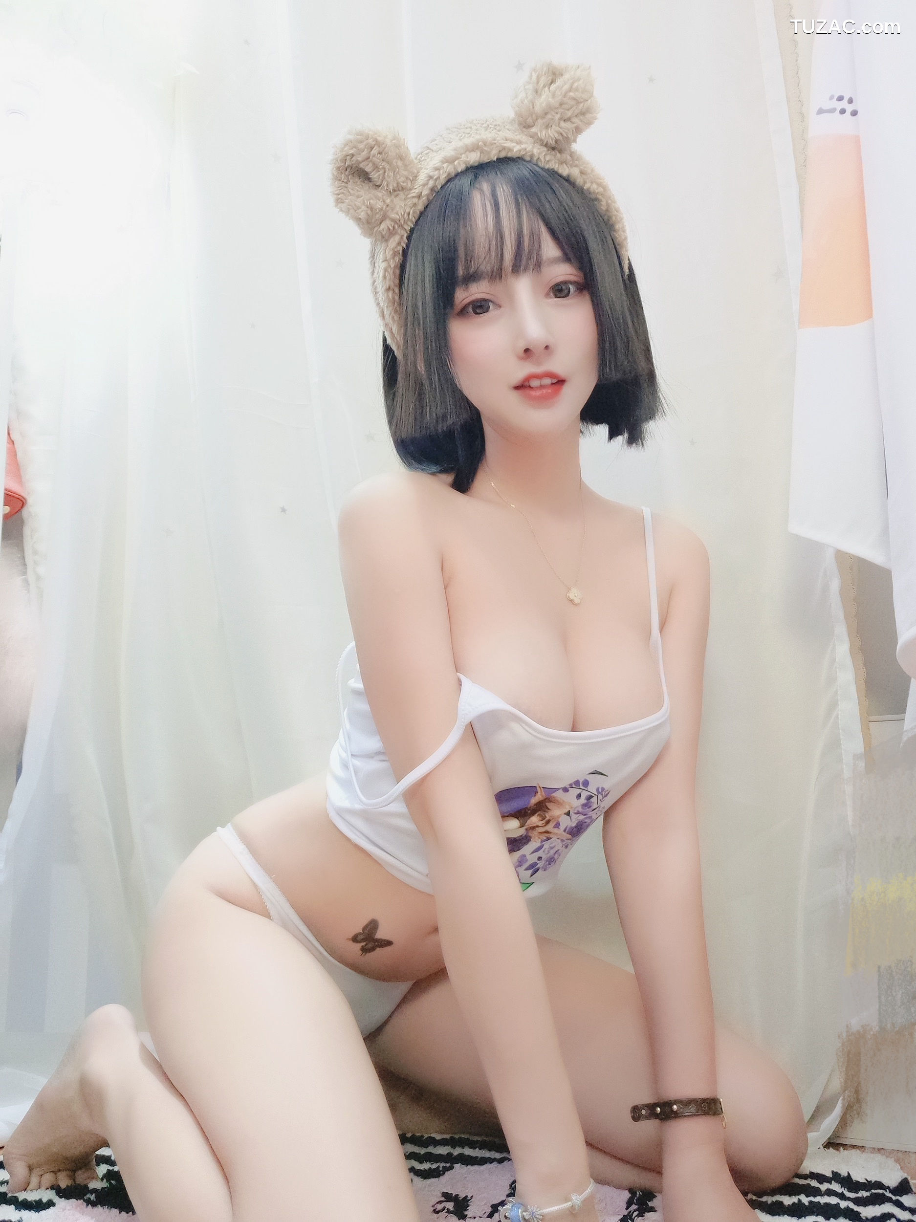 过期米线线喵-吊带白色