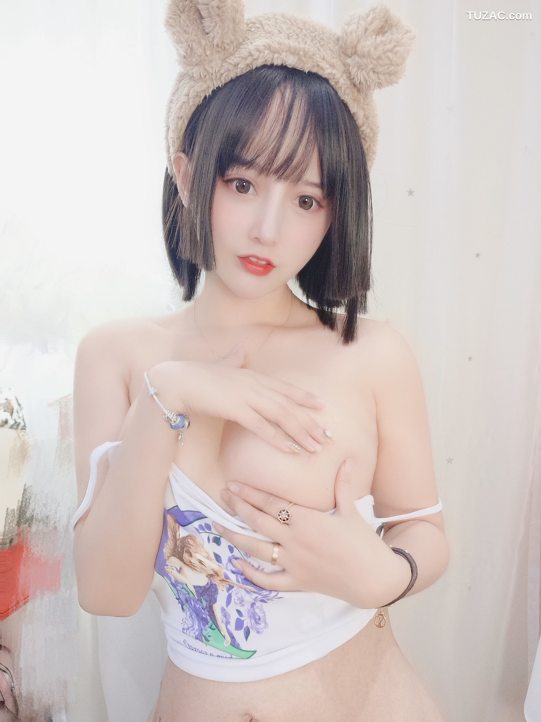 过期米线线喵-吊带白色