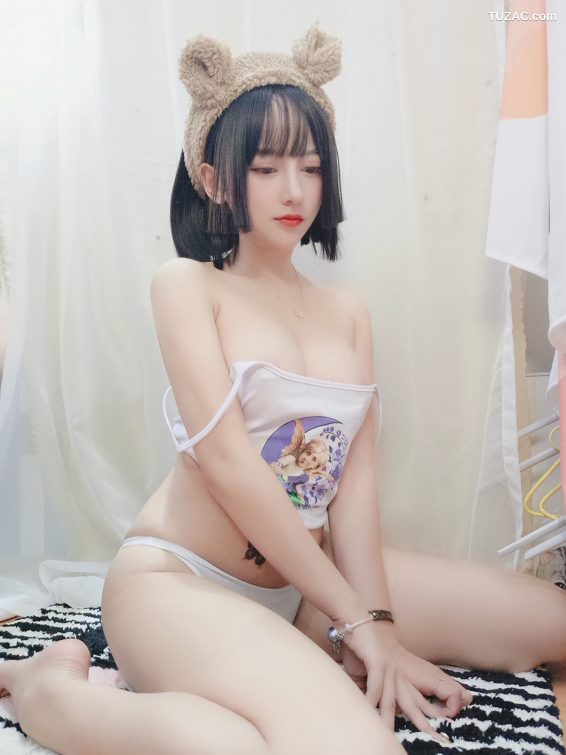 过期米线线喵-吊带白色