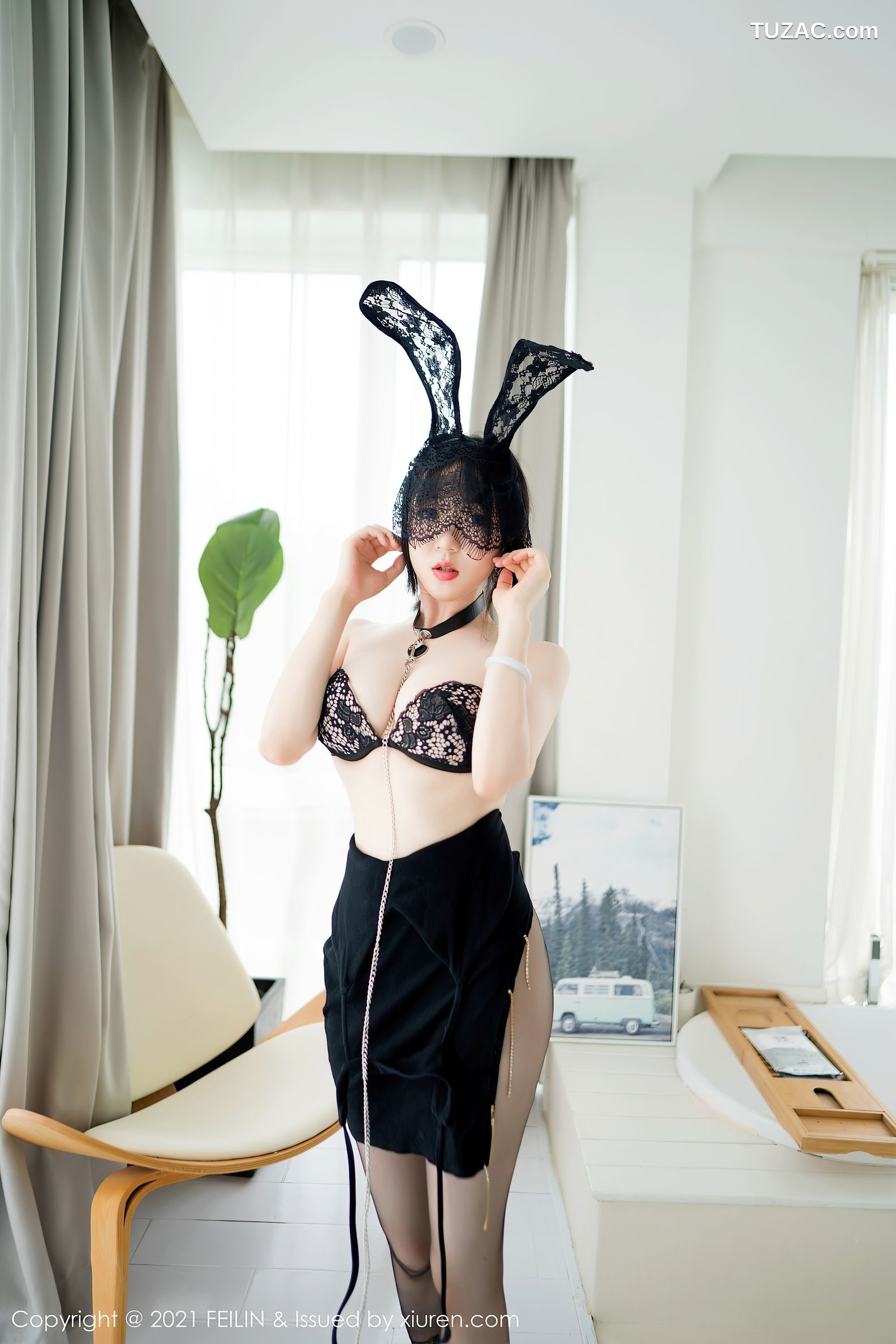 FeiLin嗲囡囡-405-龙女宝宝-兔女郎黑丝-2021.07.22