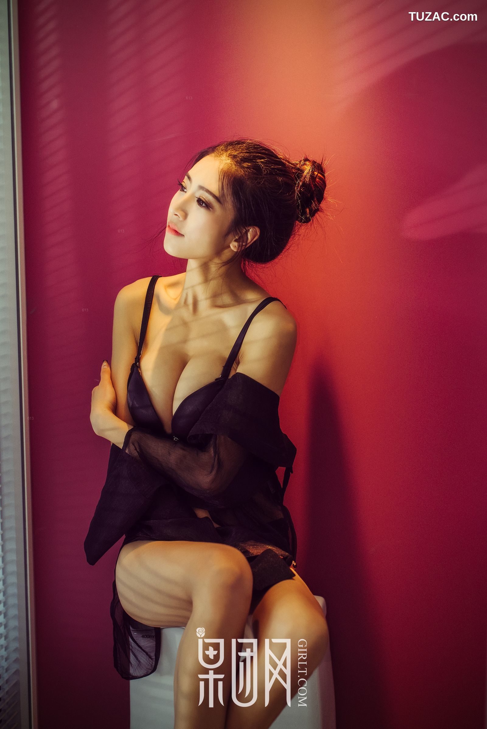 GIRLT果团网-040-通灵儿-长腿嫩模-34D酥胸