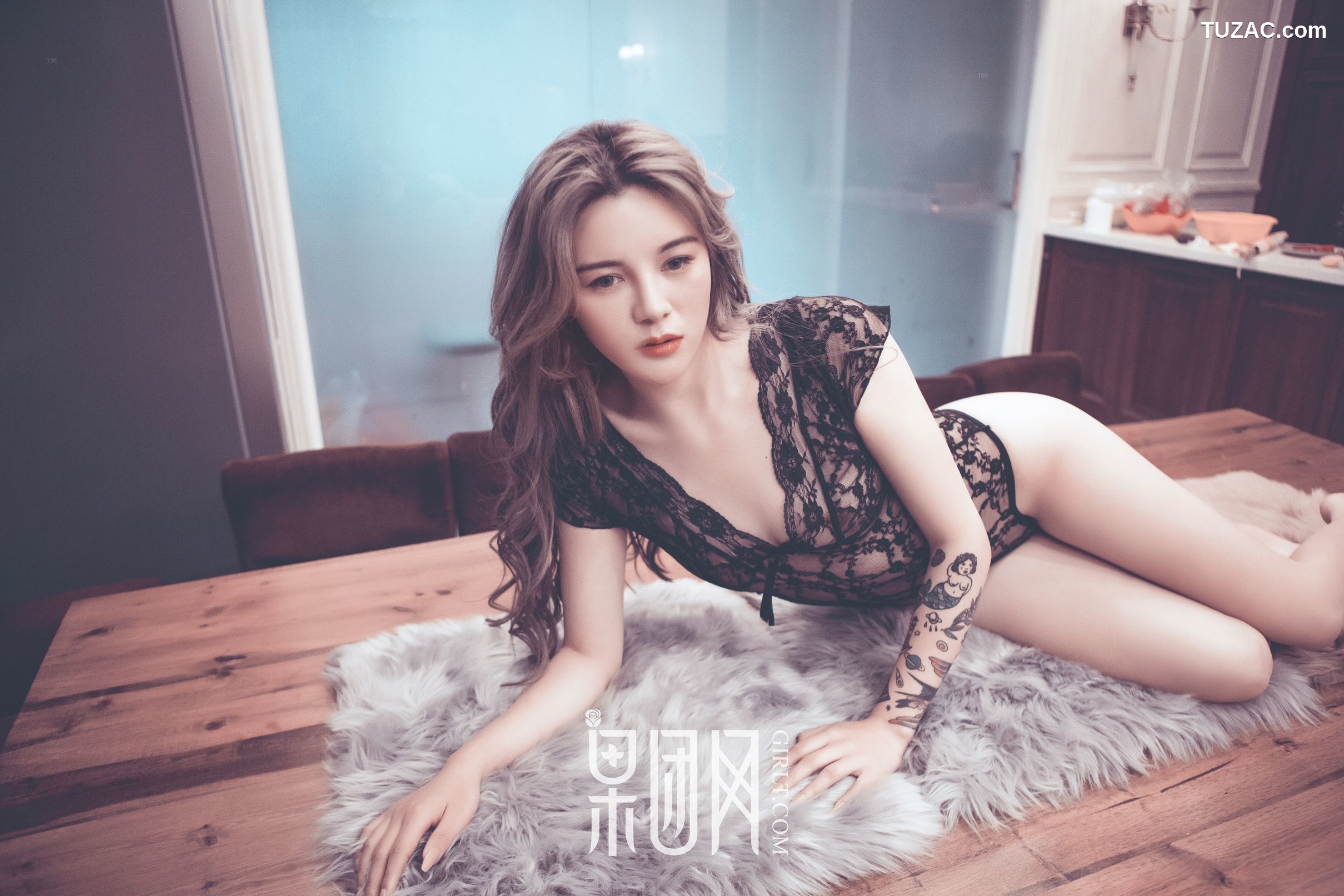 GIRLT果团网-110-小白-蕾丝透视-性感妩媚