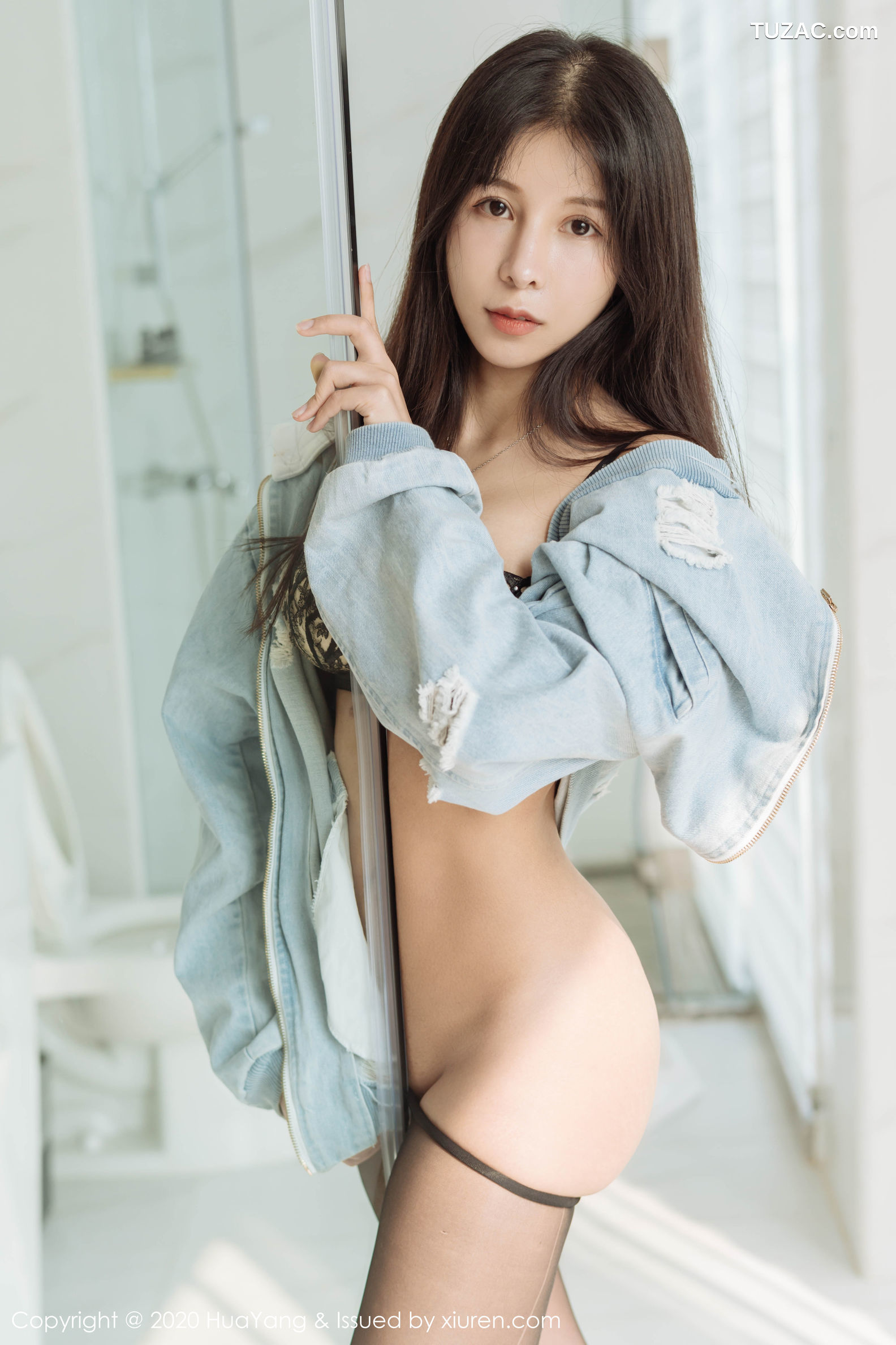 HuaYang花漾-238-奥莉-《浴室场景之下极致黑丝》