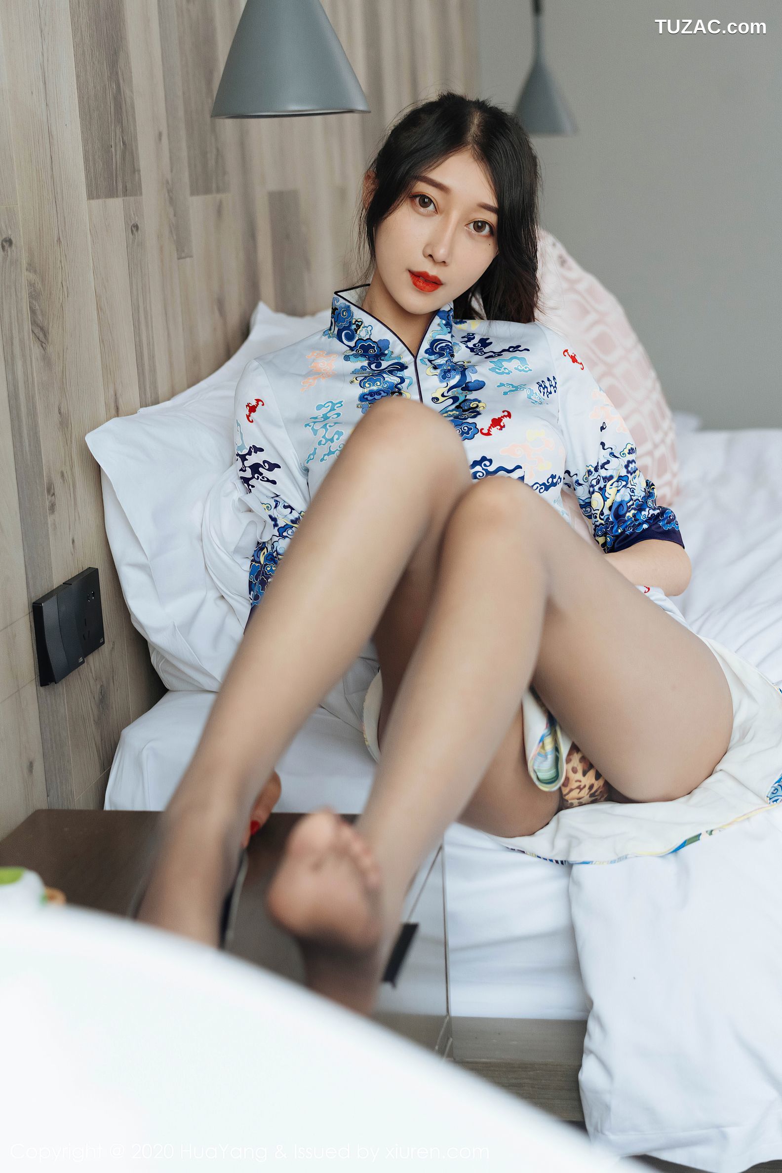 HuaYang花漾-274-玥儿玥er-旗袍-豹纹-丝袜的性感
