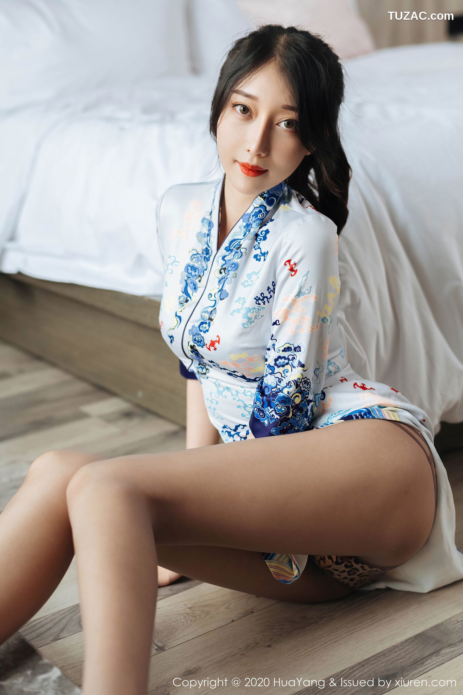 HuaYang花漾-274-玥儿玥er-旗袍-豹纹-丝袜的性感
