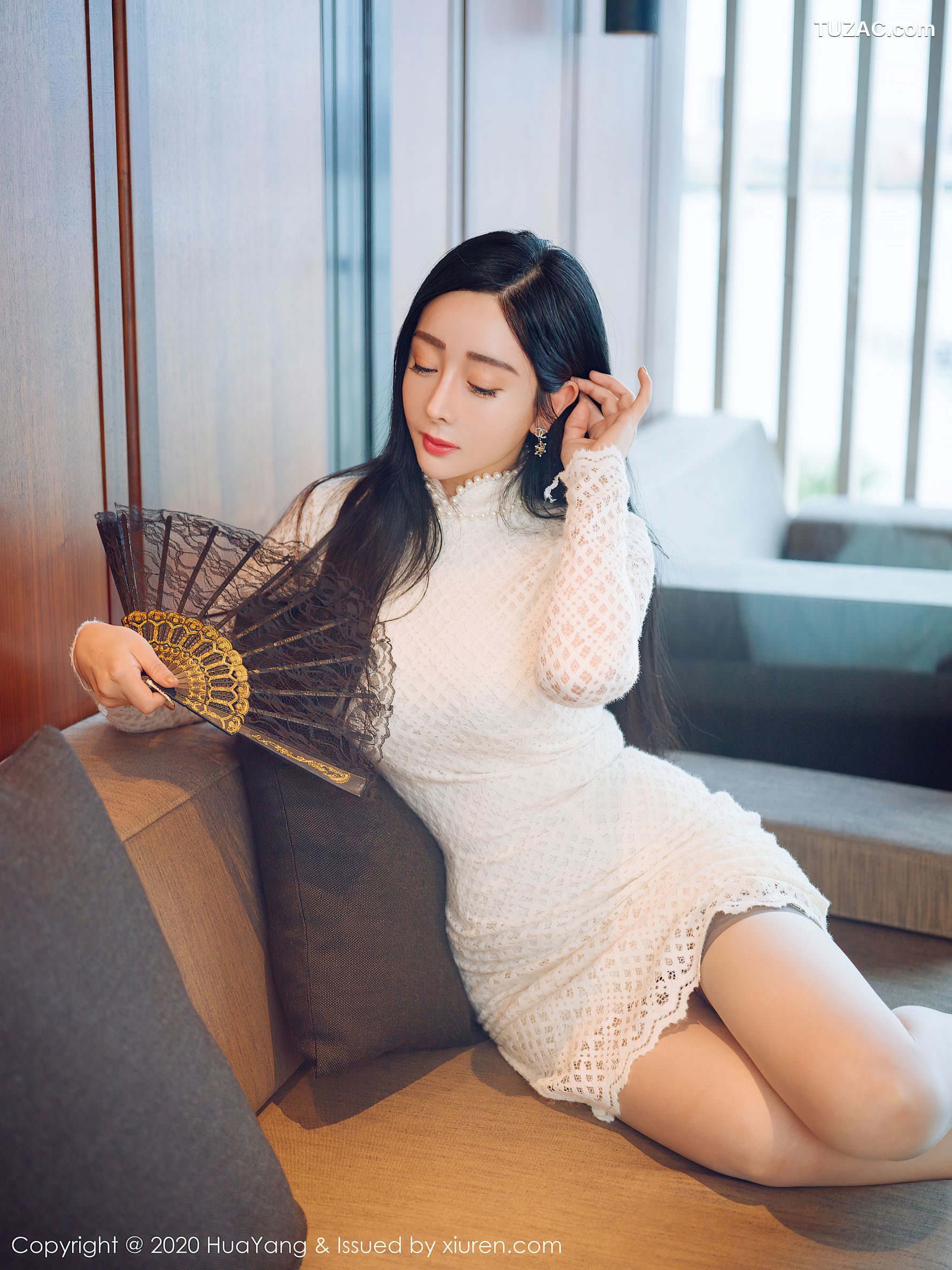 HuaYang花漾-342-允爾-华丽典雅的蕾丝长裙