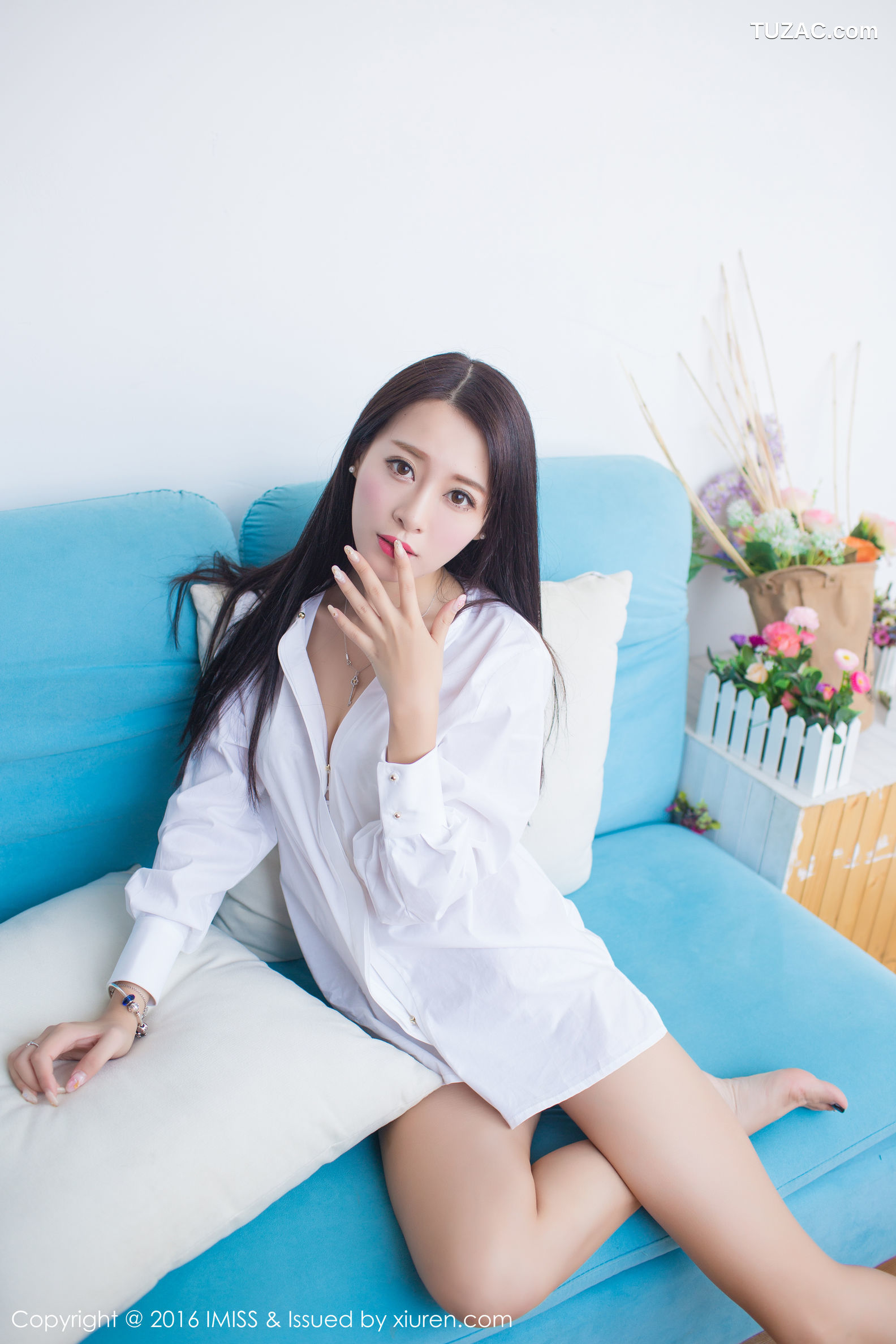 IMiss爱蜜社-137-王曼妮好q-性感睡衣-白衬衫系列