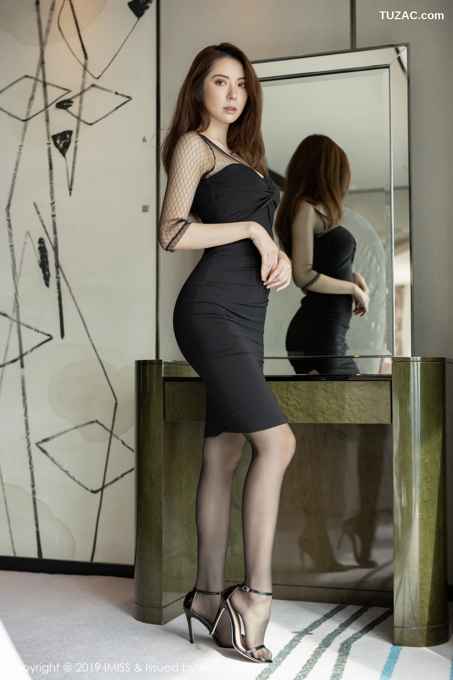 IMiss爱蜜社-360-Carry-吊带黑色连身裙性感内衣