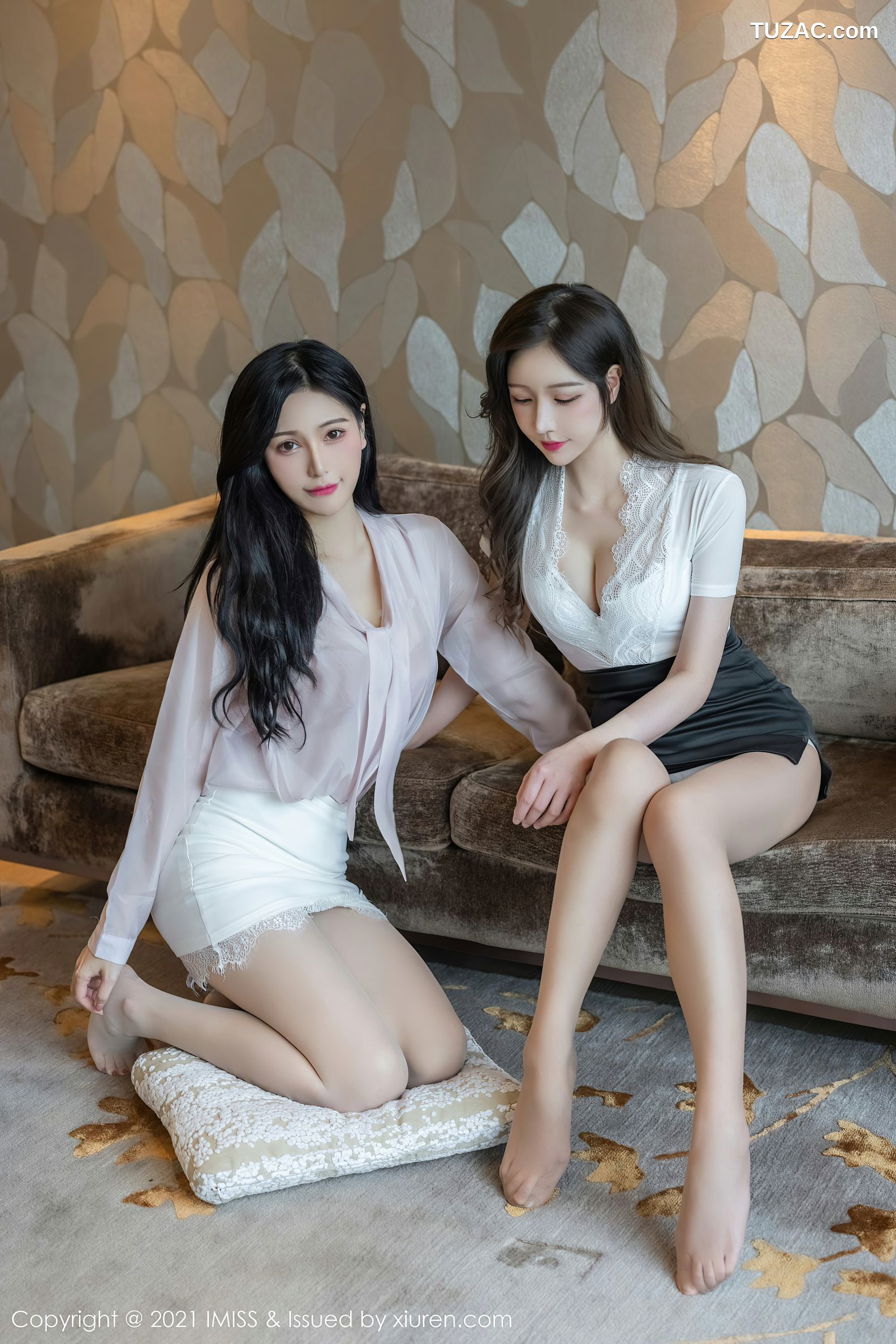IMiss爱蜜社-625-Lavinia肉肉-LindaLinda-模特合集-性感内衣朦胧丝足-2021.08.19