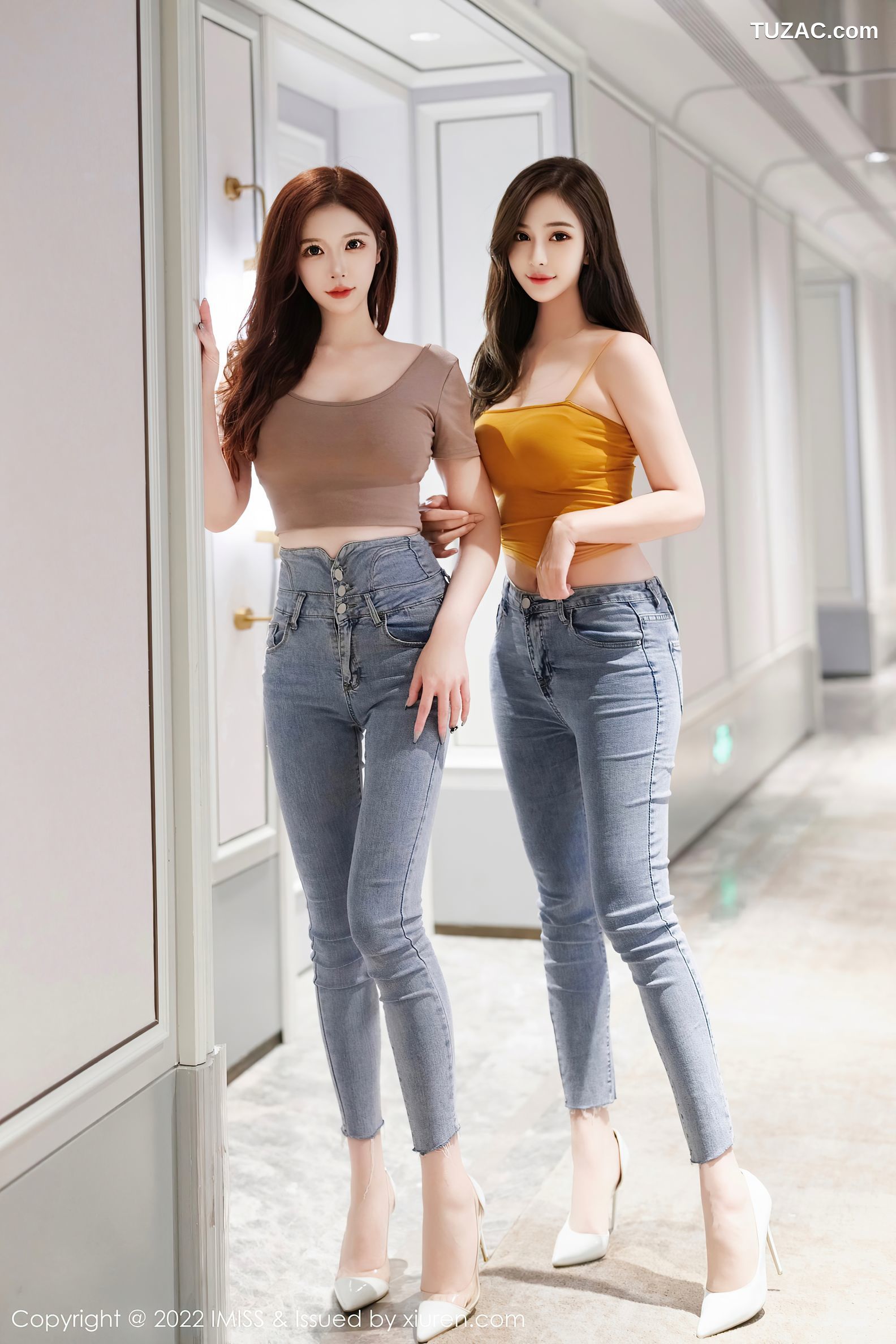 IMiss爱蜜社-697-Lavinia肉肉-LindaLinda-模特合集-吊带衫牛仔裤性感内衣-2022.09.08