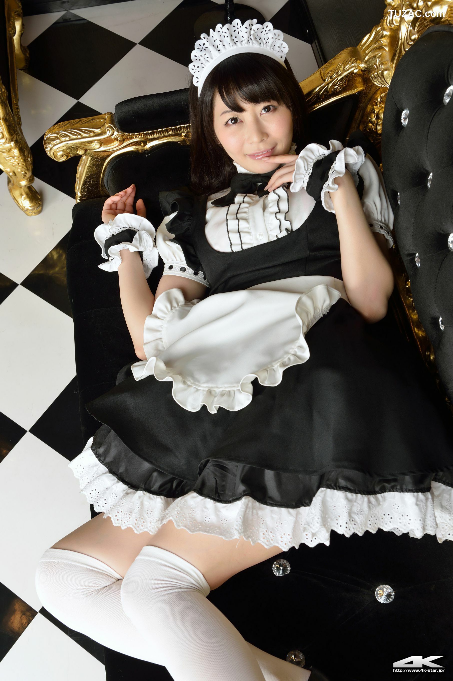 4K-STAR_ NO.00184 桜のどか Maid Costume 白丝女仆 写真集[70P]