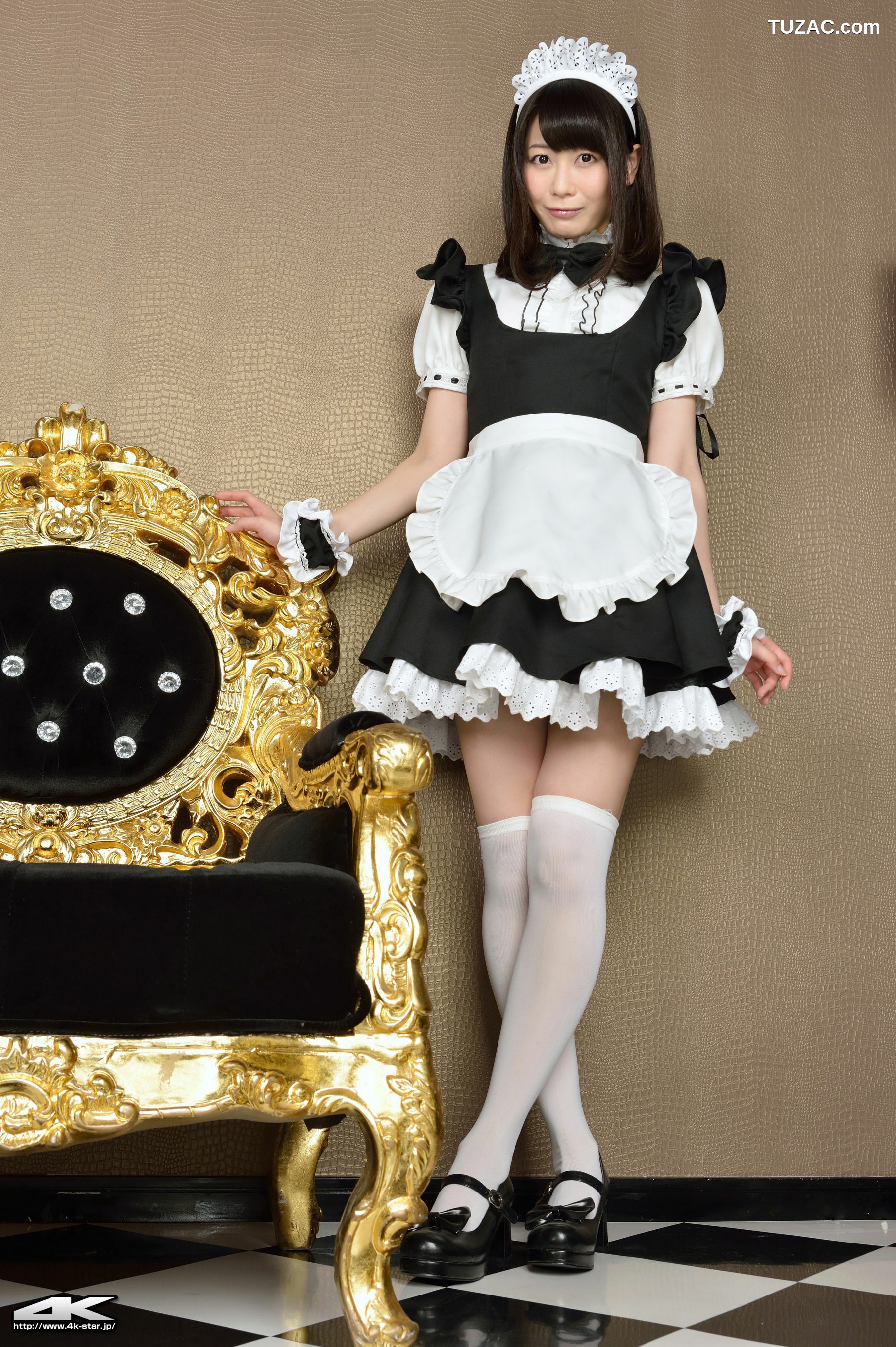 4K-STAR_ NO.00184 桜のどか Maid Costume 白丝女仆 写真集[70P]