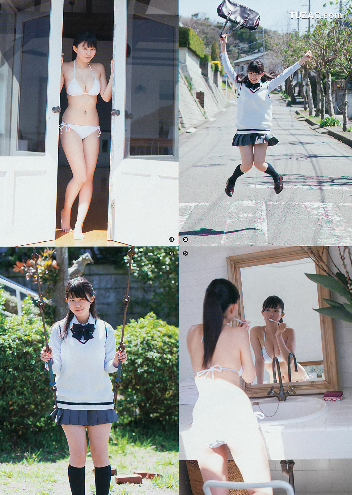 Young Gangan杂志写真_ SUPER☆GiRLS アップアップガールズ(仮) 横山あみ 2014年No.10 写真杂志[24P]