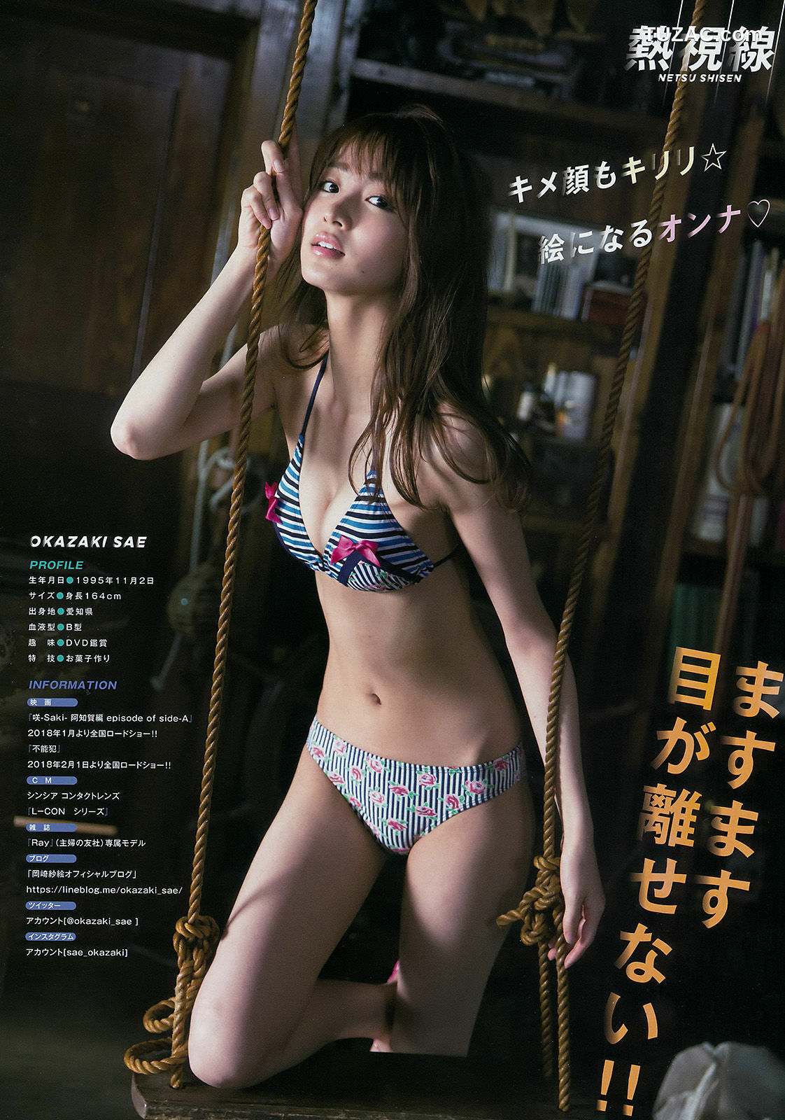 Young Magazine杂志写真_ わちみなみ 岡崎紗絵 2017年No.48 写真杂志[11P]