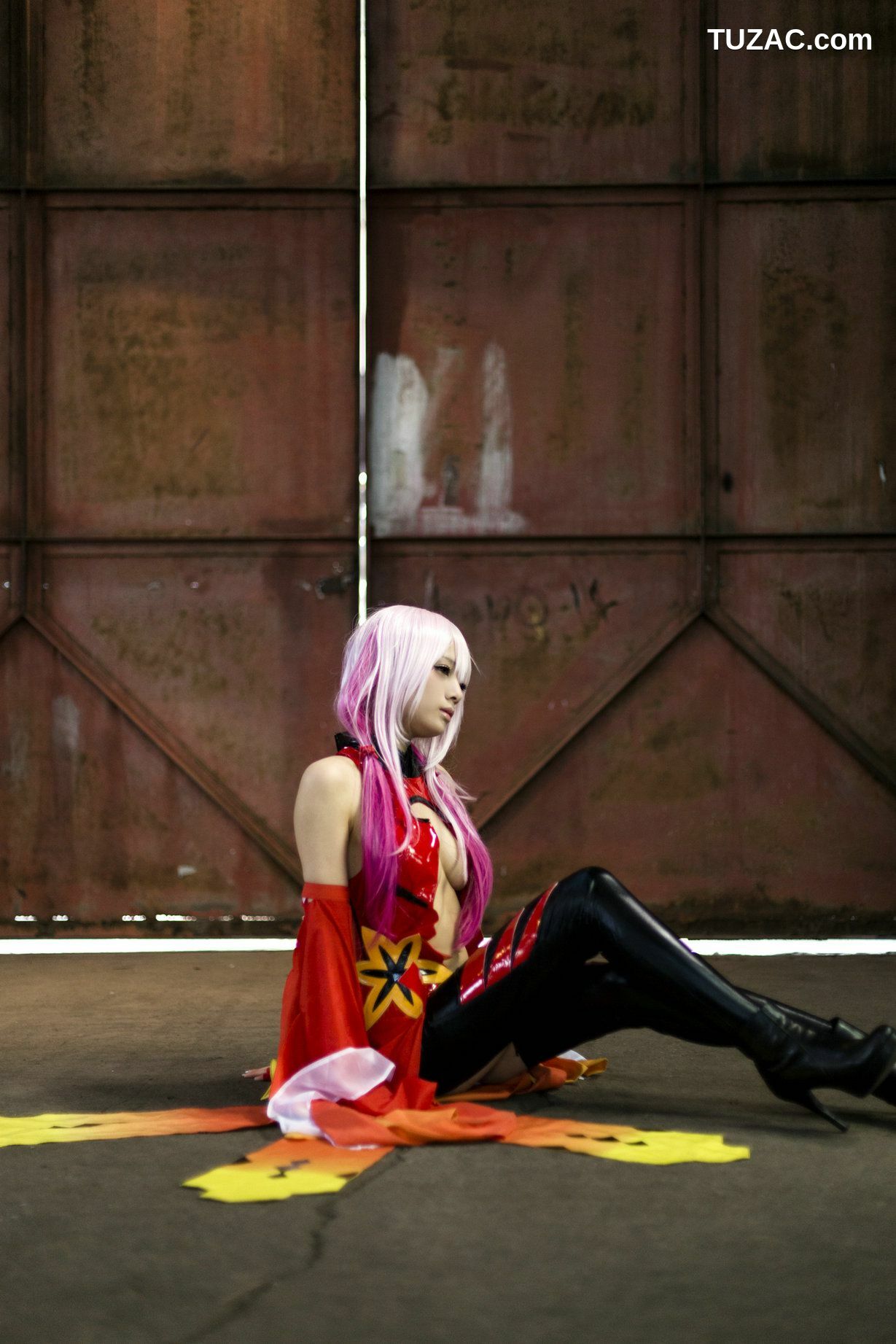 日本CosPlay_うさ吉 《Guilty Crown》Yuzuriha Inori 写真集[100P]