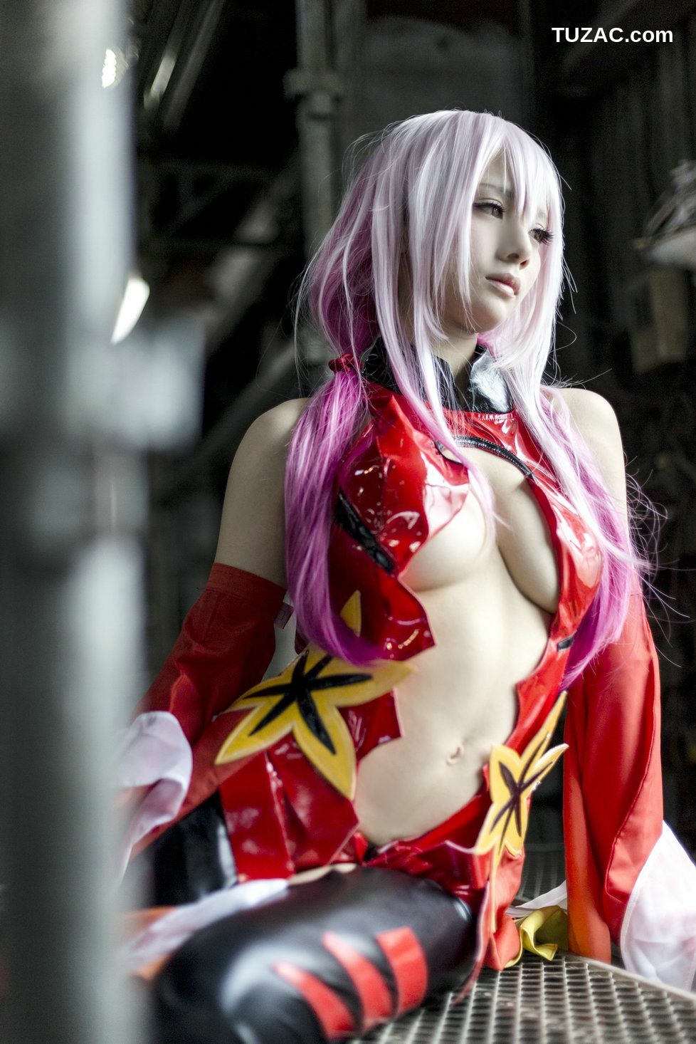 日本CosPlay_うさ吉 《Guilty Crown》Yuzuriha Inori 写真集[100P]