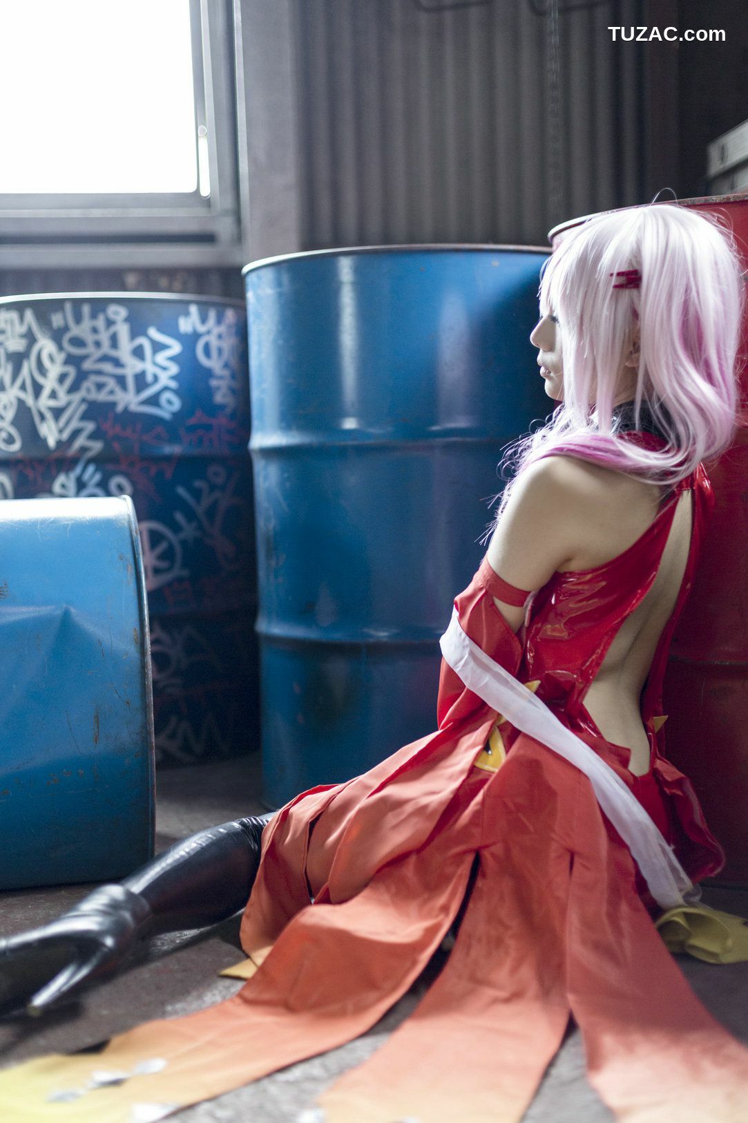 日本CosPlay_うさ吉 《Guilty Crown》Yuzuriha Inori 写真集[100P]