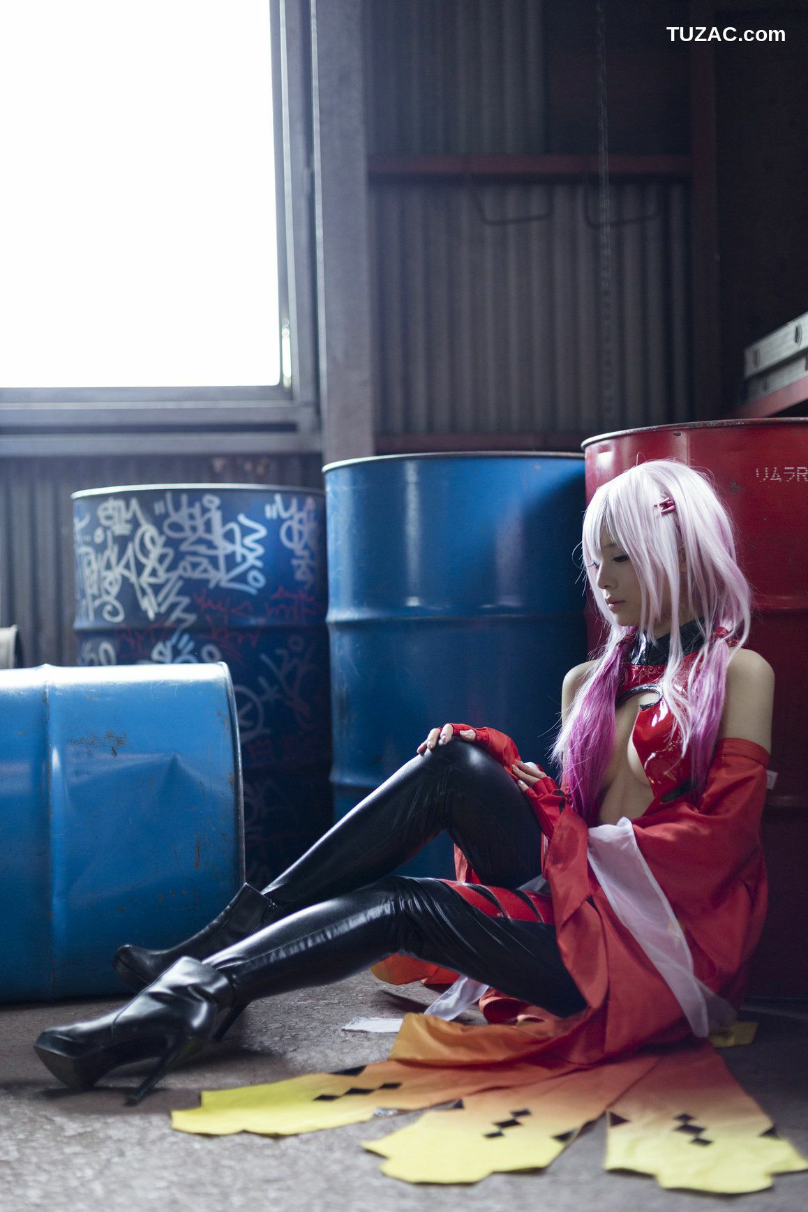 日本CosPlay_うさ吉 《Guilty Crown》Yuzuriha Inori 写真集[100P]