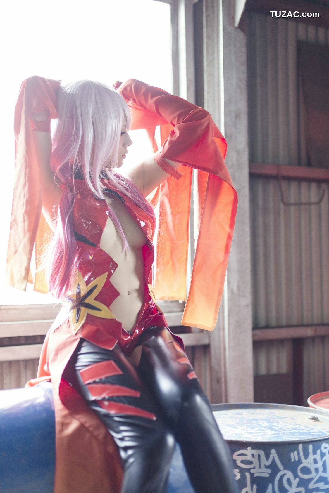 日本CosPlay_うさ吉 《Guilty Crown》Yuzuriha Inori 写真集[100P]