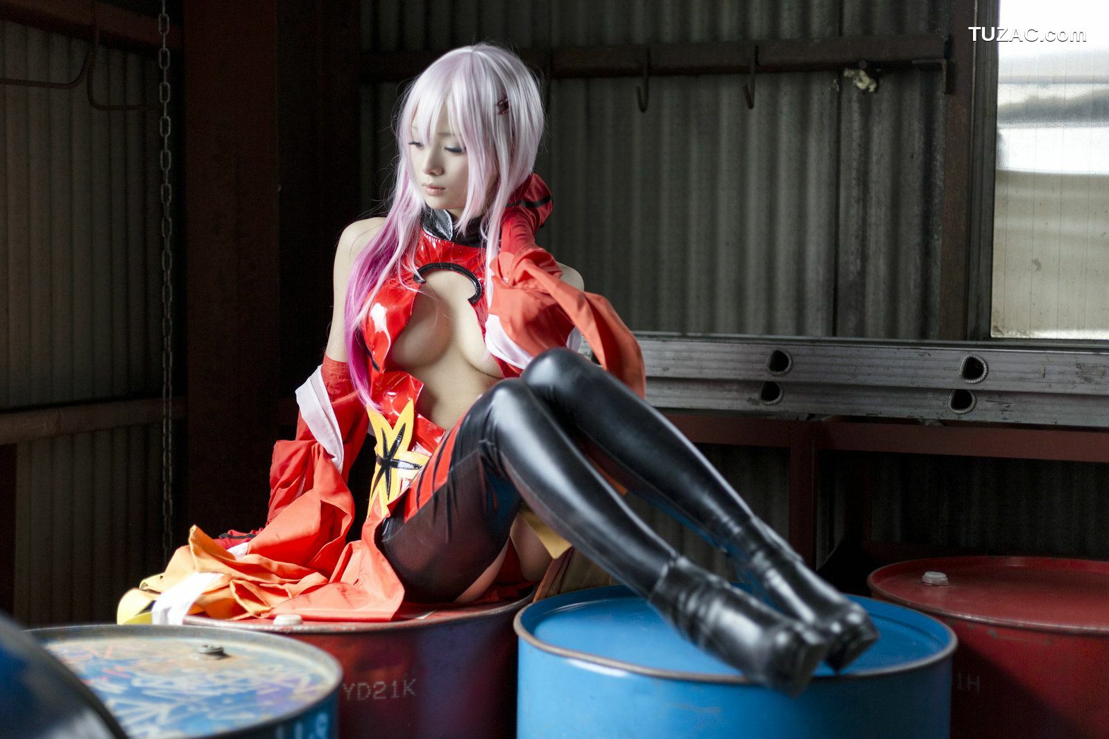 日本CosPlay_うさ吉 《Guilty Crown》Yuzuriha Inori 写真集[100P]