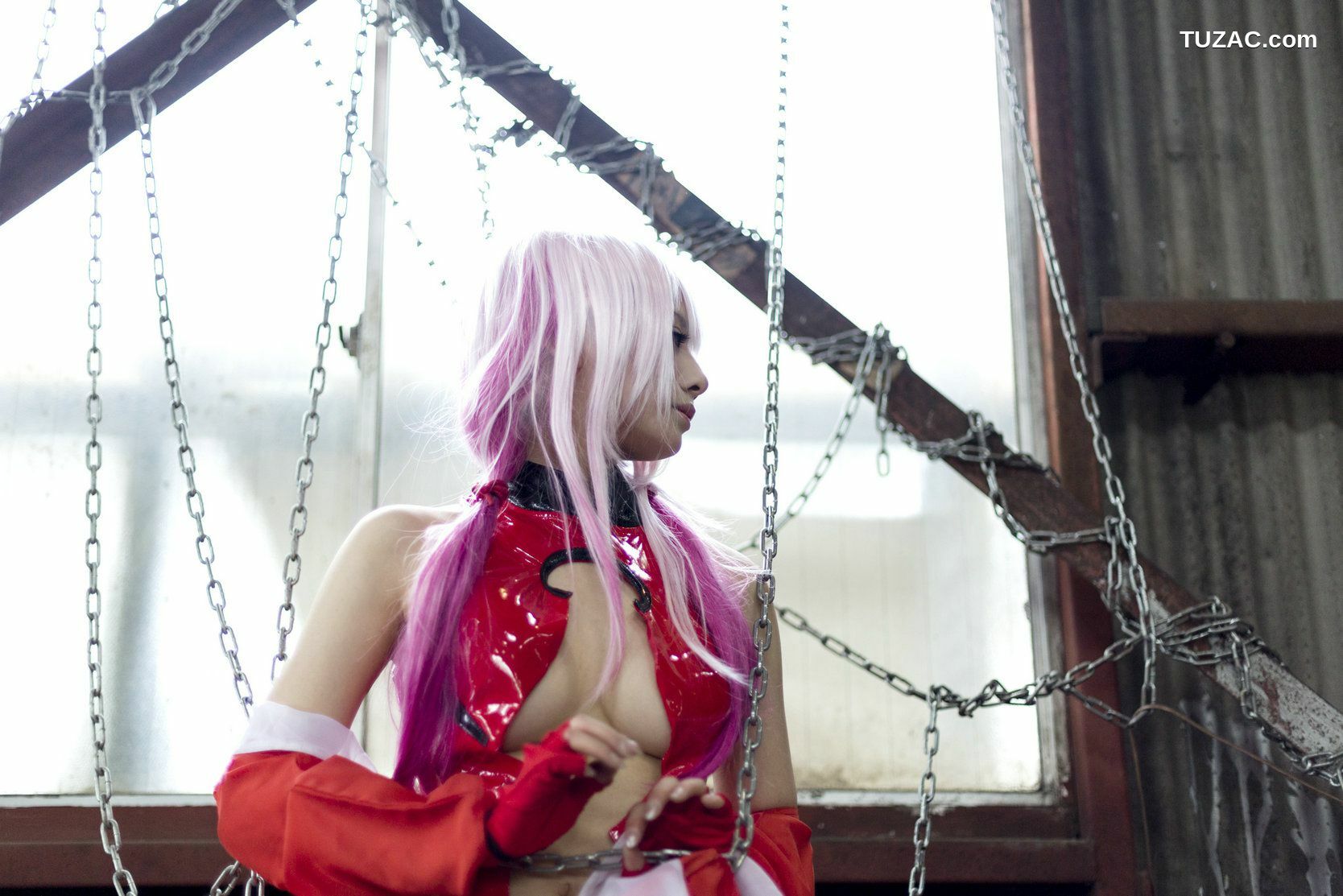 日本CosPlay_うさ吉 《Guilty Crown》Yuzuriha Inori 写真集[100P]