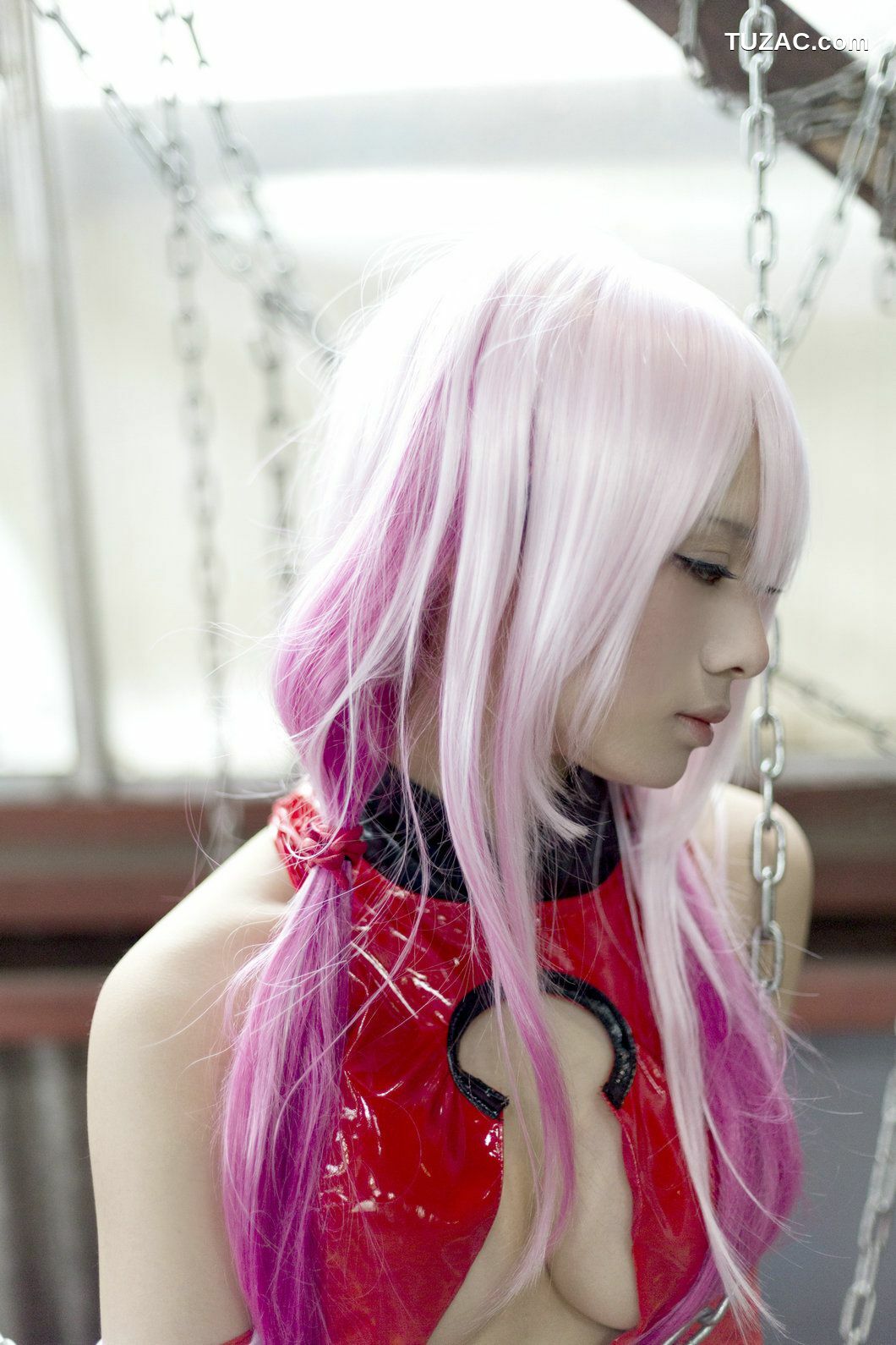 日本CosPlay_うさ吉 《Guilty Crown》Yuzuriha Inori 写真集[100P]