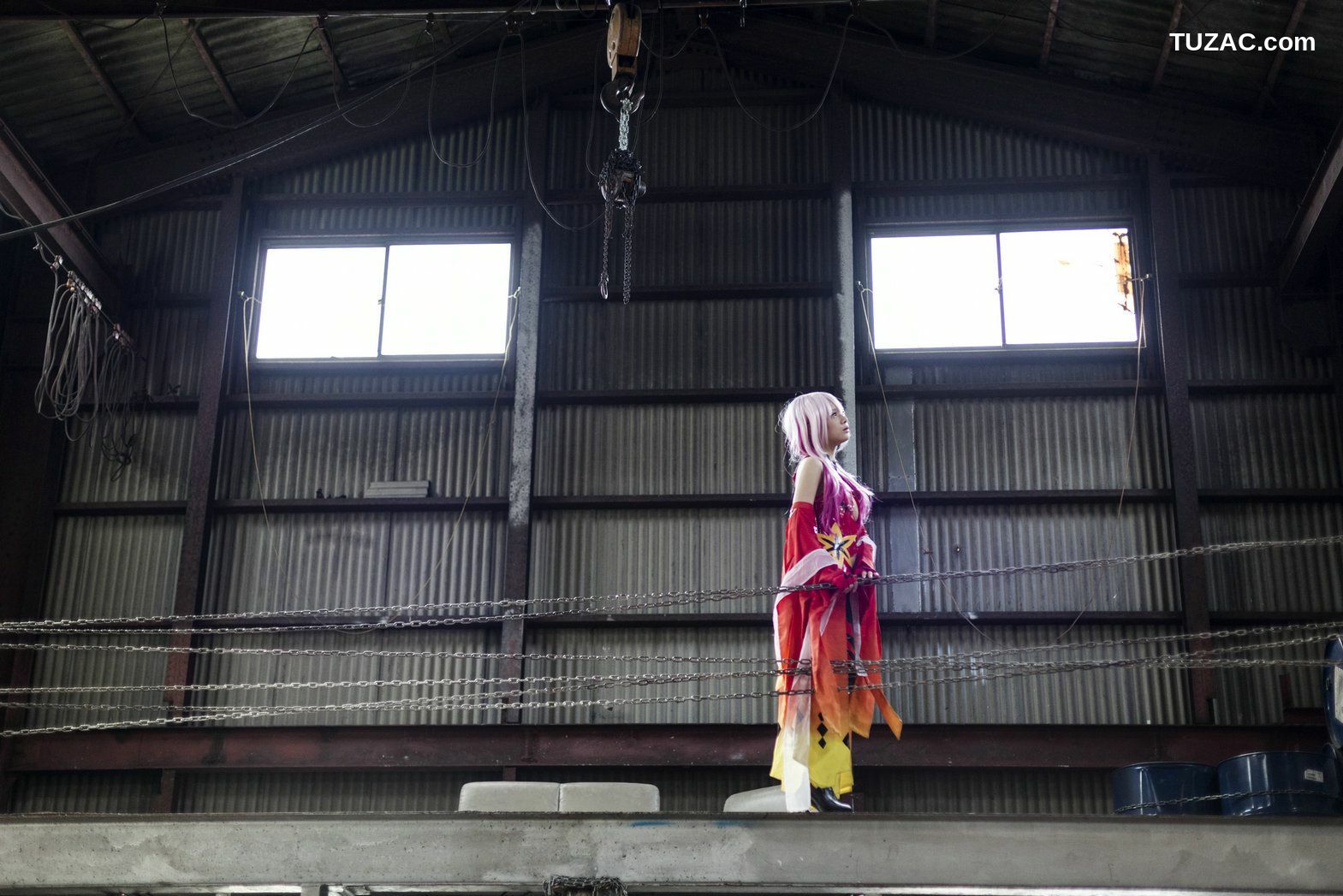 日本CosPlay_うさ吉 《Guilty Crown》Yuzuriha Inori 写真集[100P]