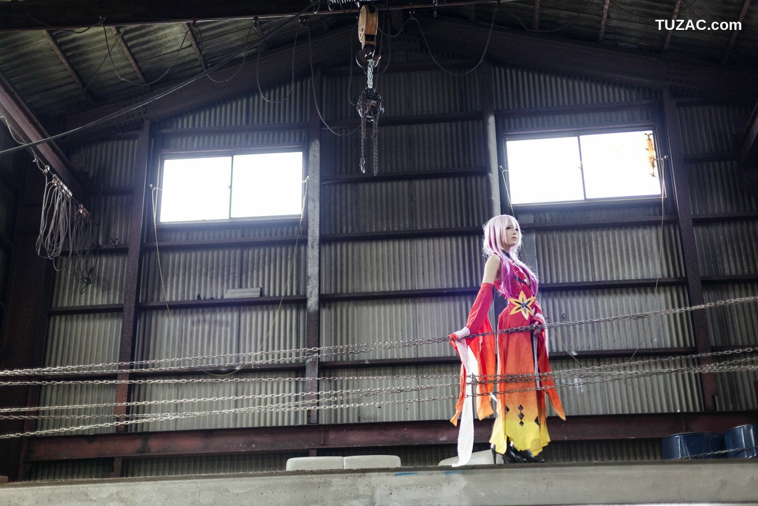 日本CosPlay_うさ吉 《Guilty Crown》Yuzuriha Inori 写真集[100P]