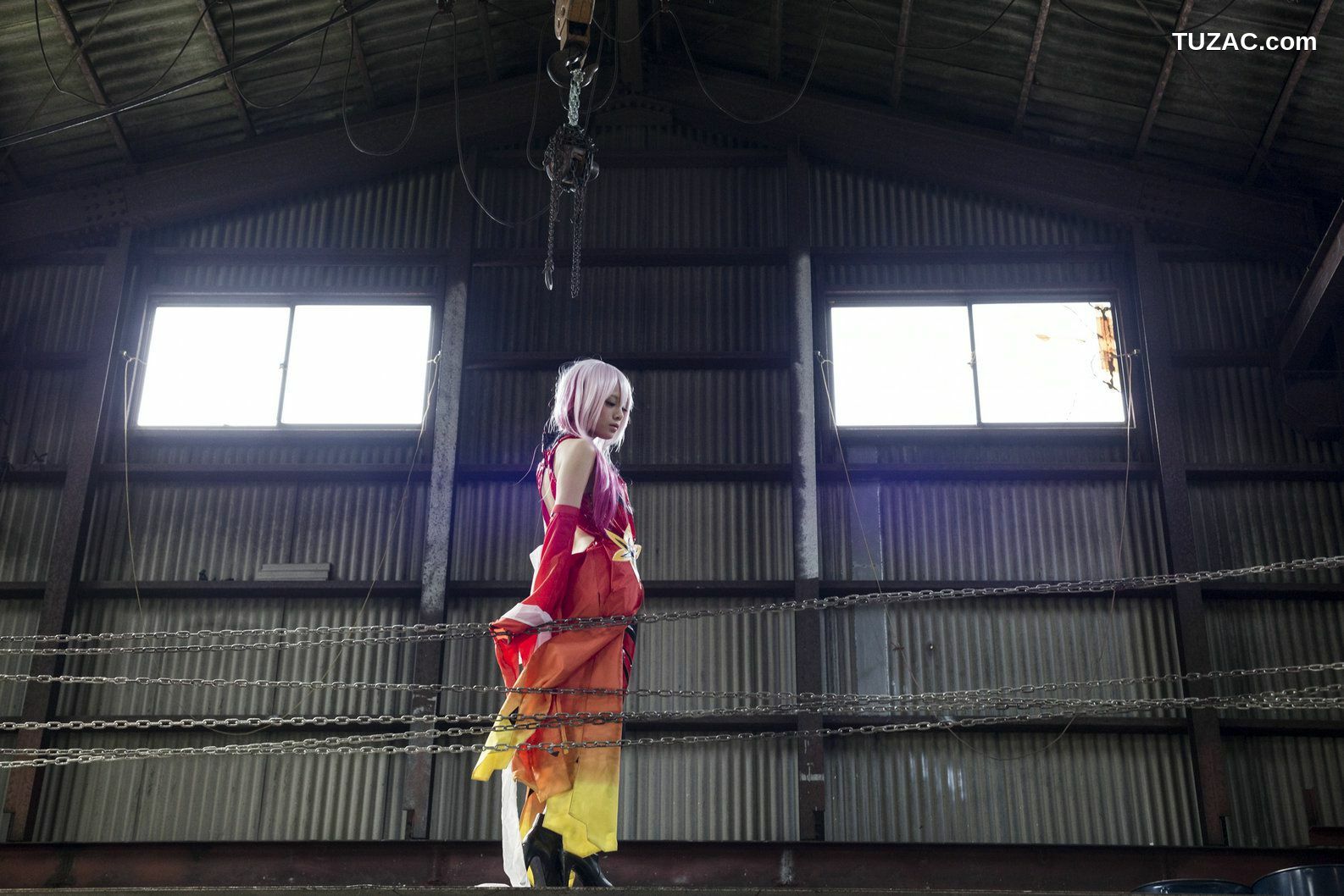 日本CosPlay_うさ吉 《Guilty Crown》Yuzuriha Inori 写真集[100P]