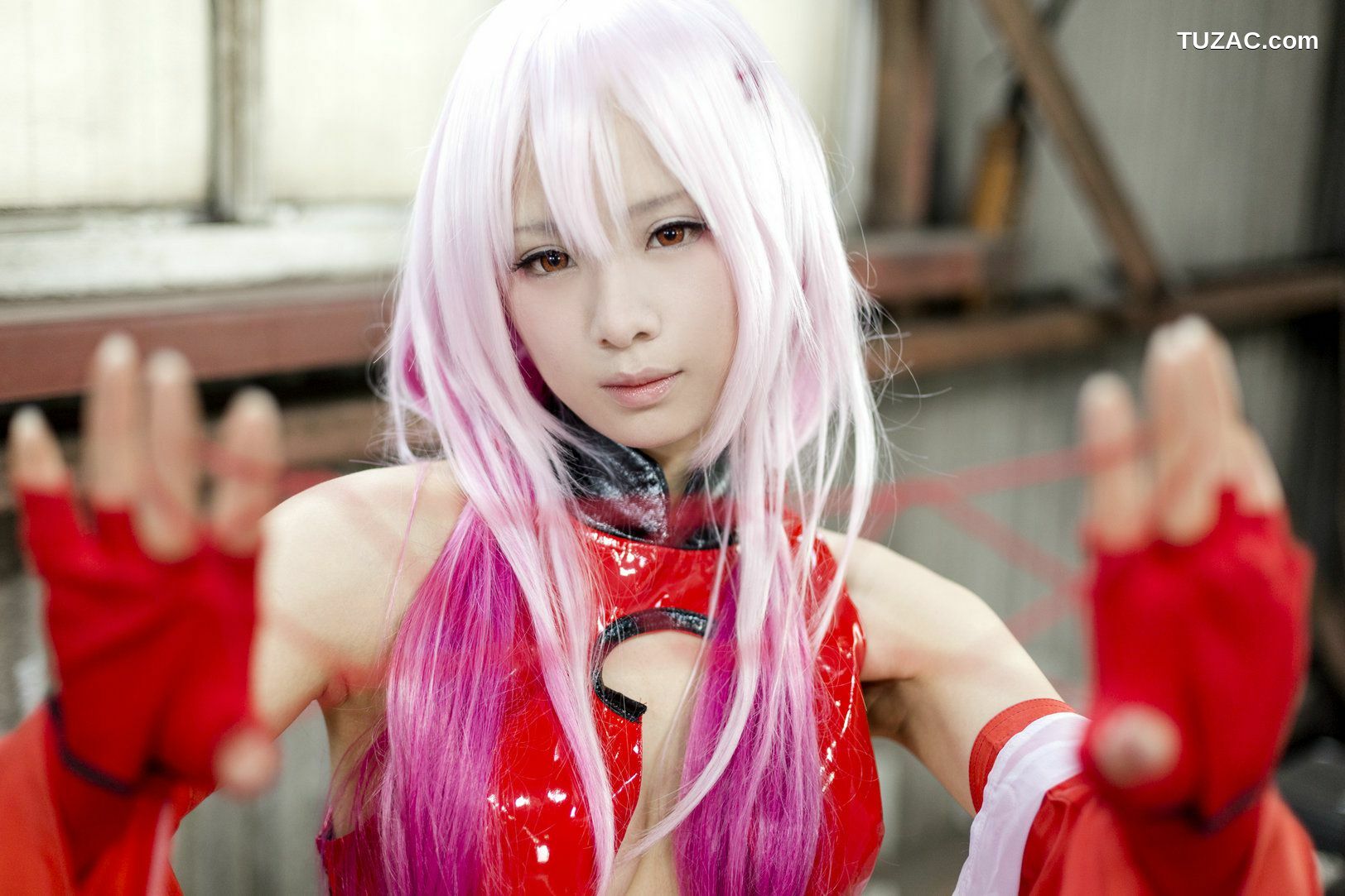 日本CosPlay_うさ吉 《Guilty Crown》Yuzuriha Inori 写真集[100P]